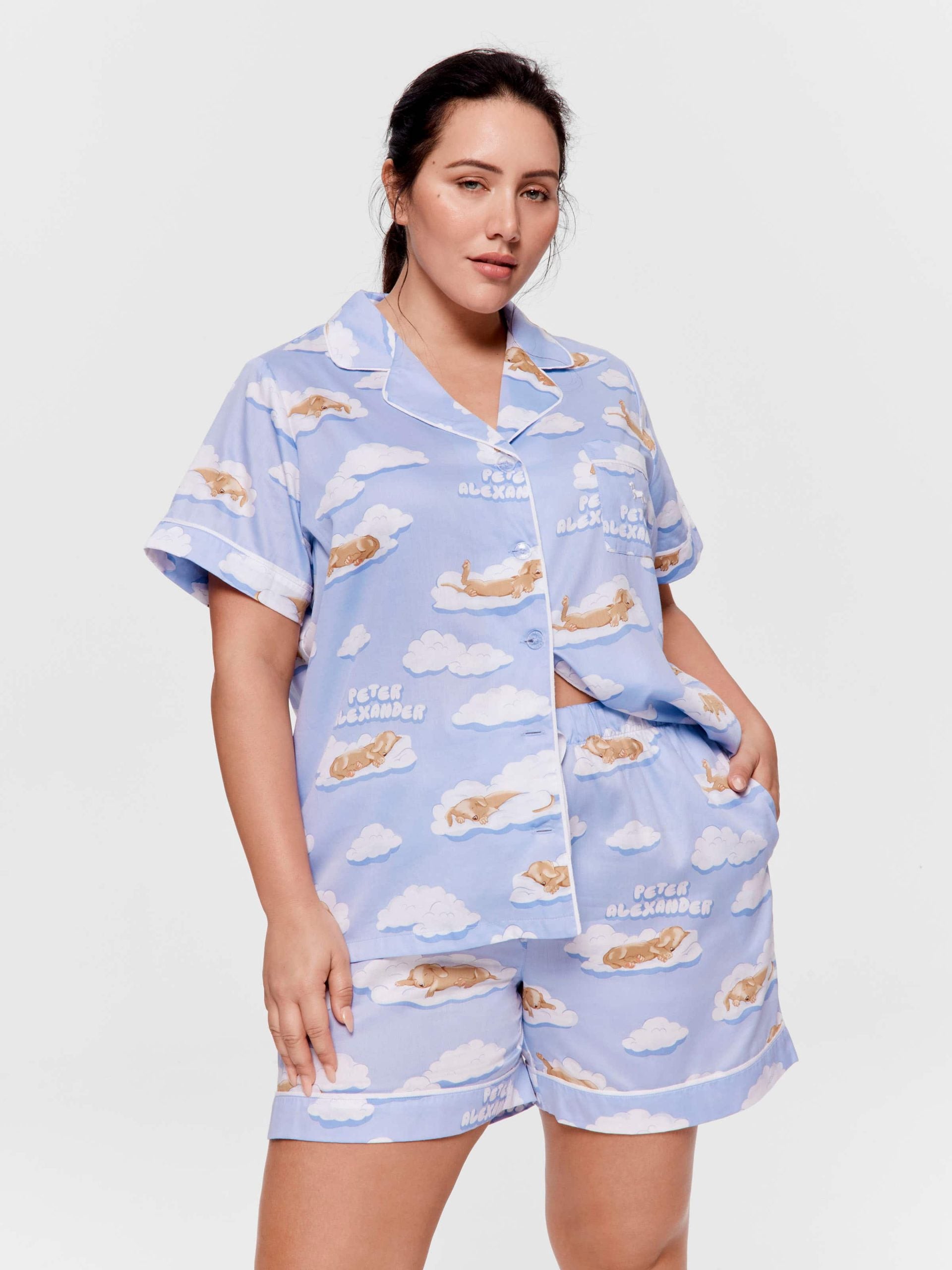 P.A. Plus Penny On A Cloud Shortie Pj Set Multi image 2