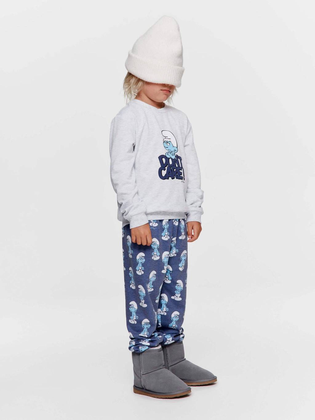 Jnr Boys Grouchy Smurf Pj Set multi image 0