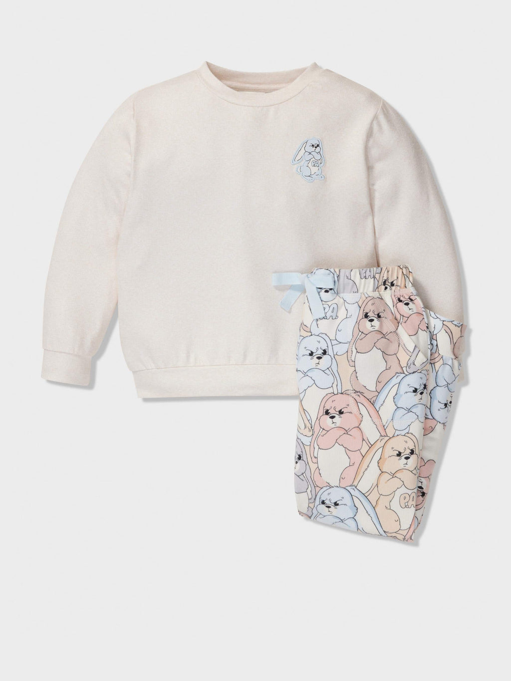 Jnr Kids Grumpy Bunny Pj Set multi image 0