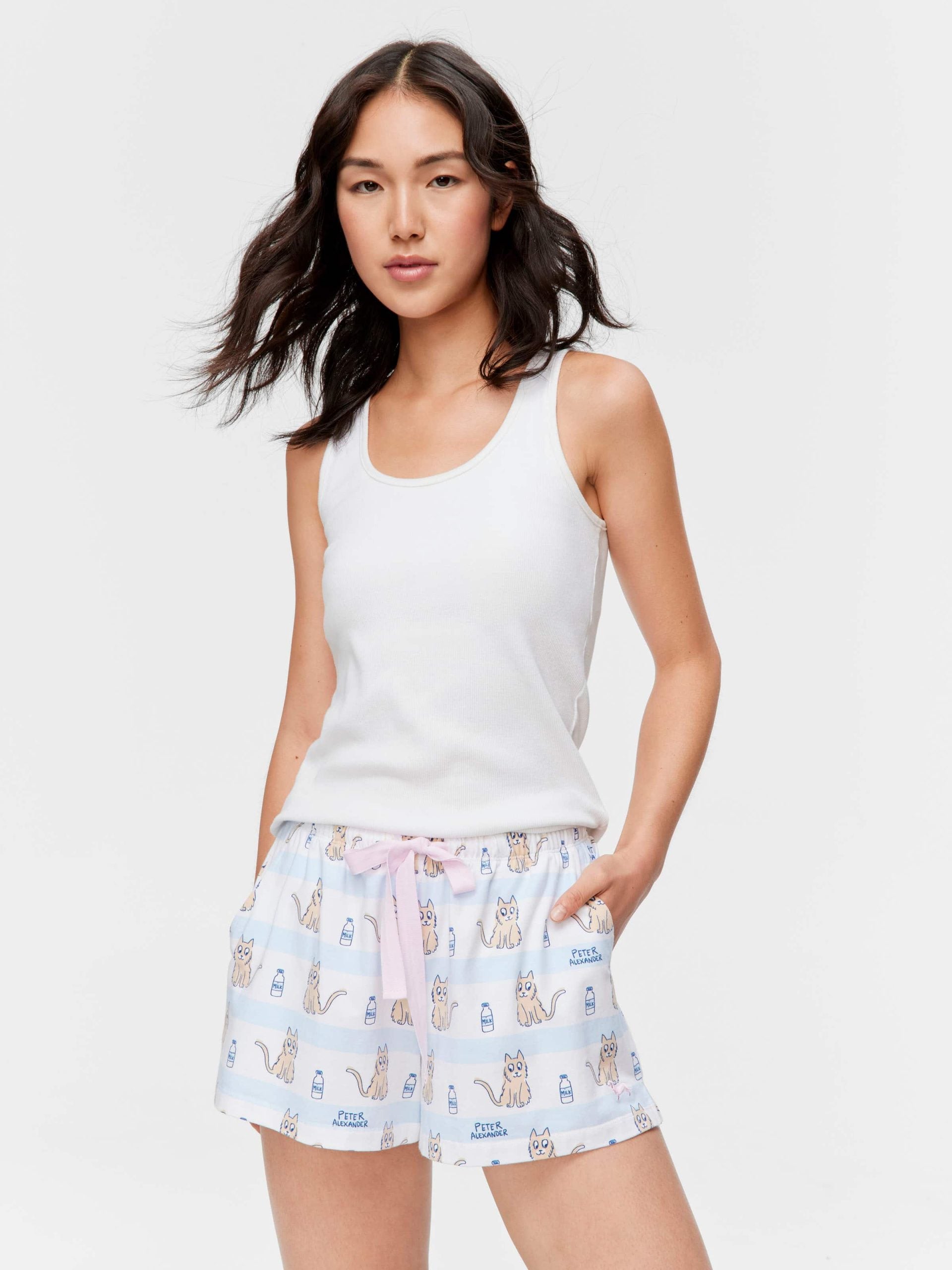 Cat Stripe Mini Short multi image 0