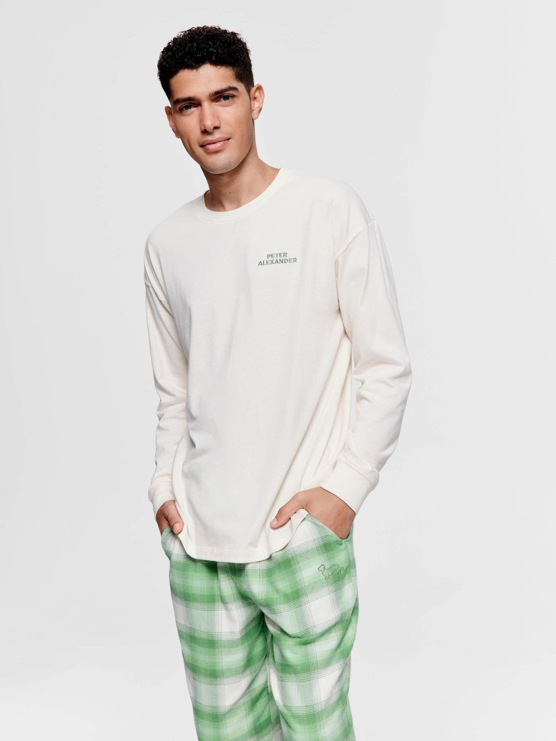 P.A Long Sleeve Cream Top cream image 2