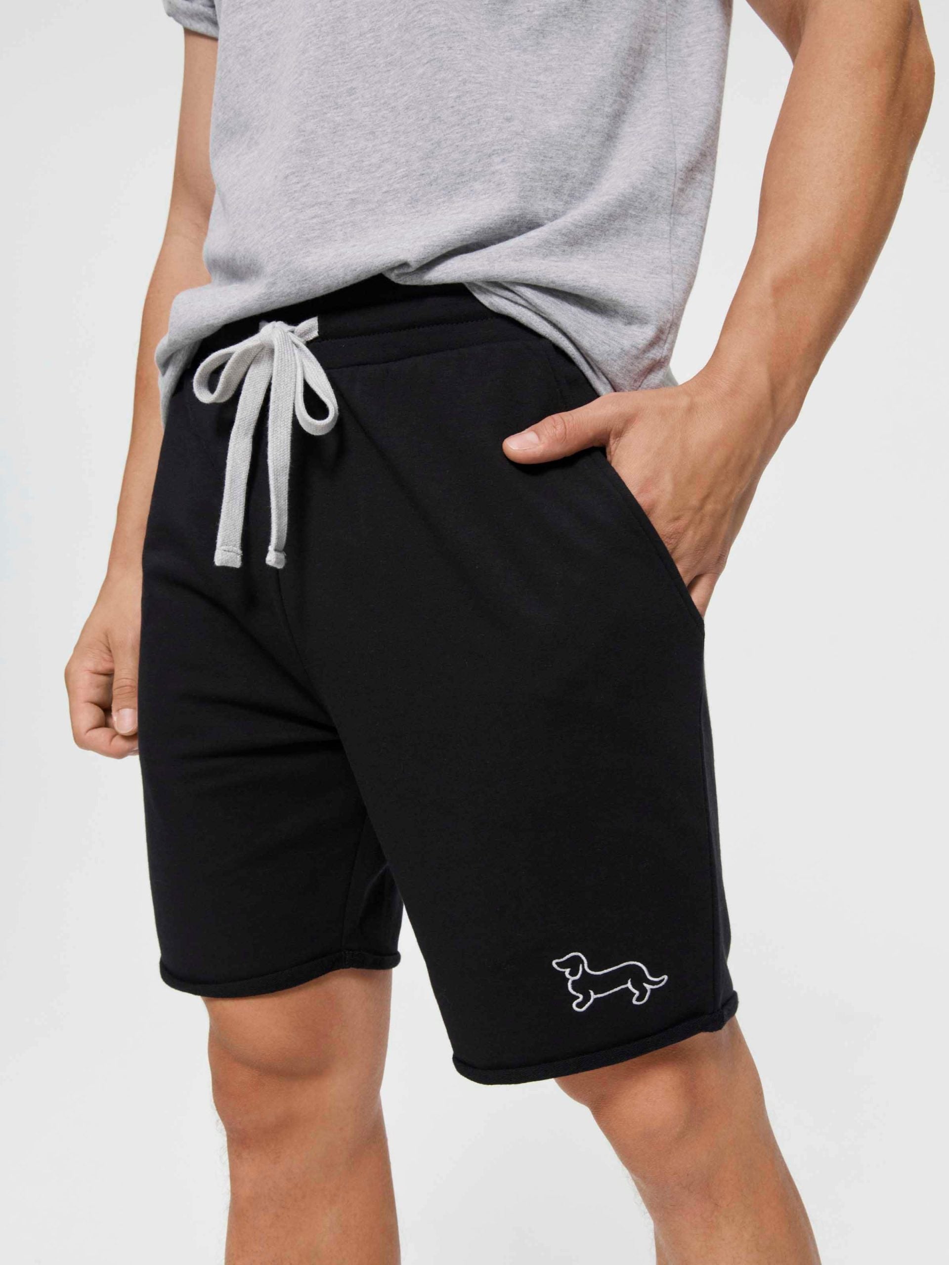 P.A. Black Cut Off Sweat Short black image 0