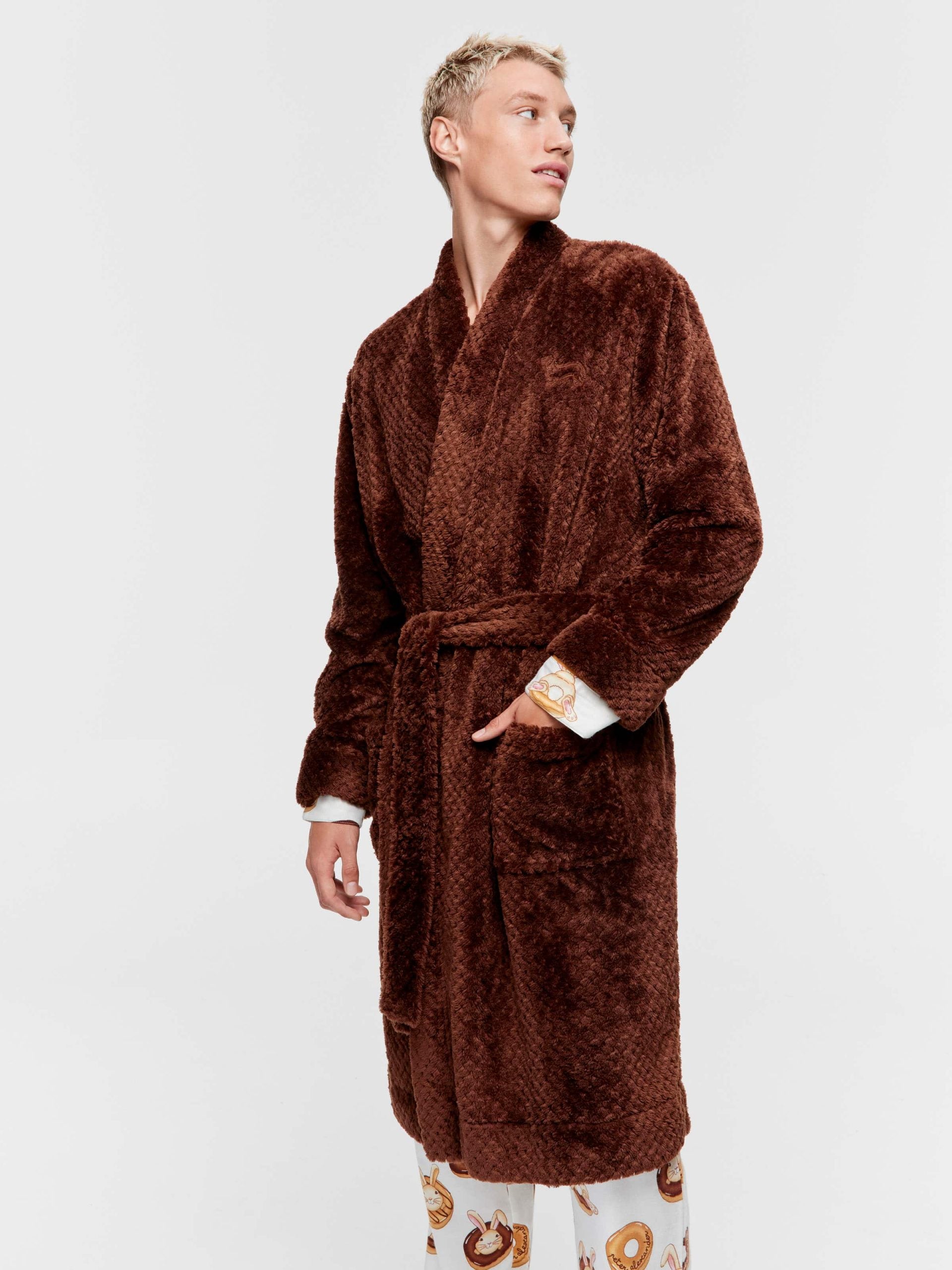 Chocolate Jacquard Gown chocolate image 0