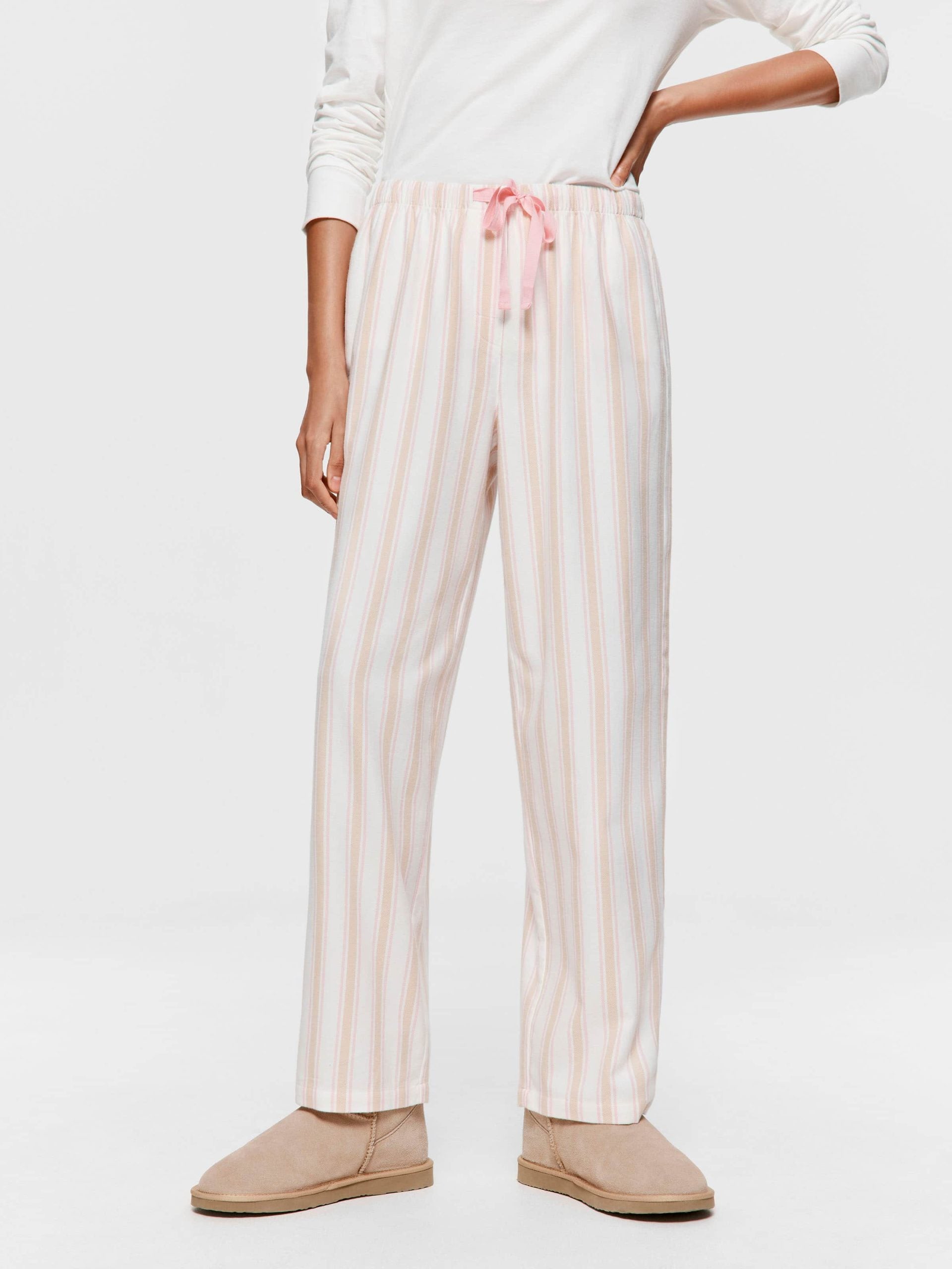 Caramel Stripe Classic Flannelette Pj Pant multi image 2