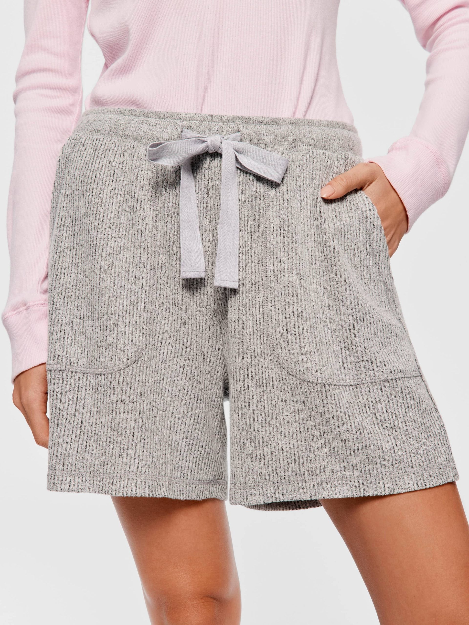 Brushed Rib Long Short greymarle image 1
