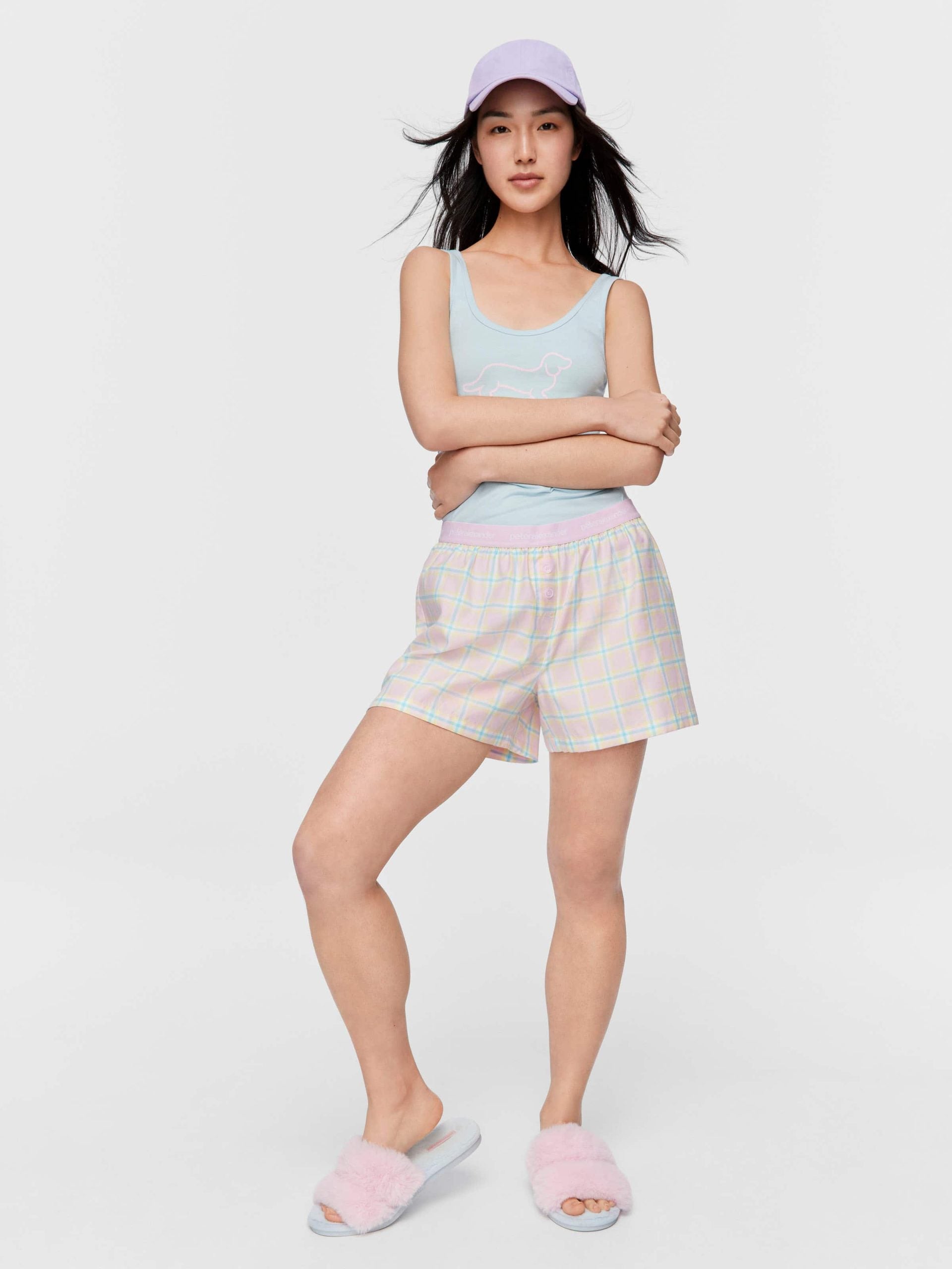 Bedtime Stories Check Boxer Short multi image 0