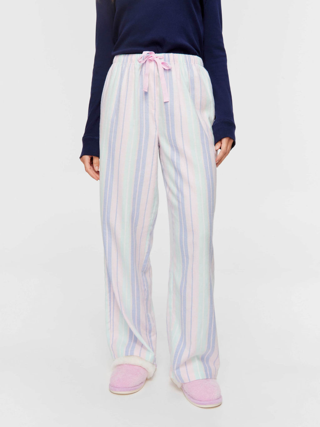 Pastel Stripe Classic Flannelette Pj Pant multi image 2