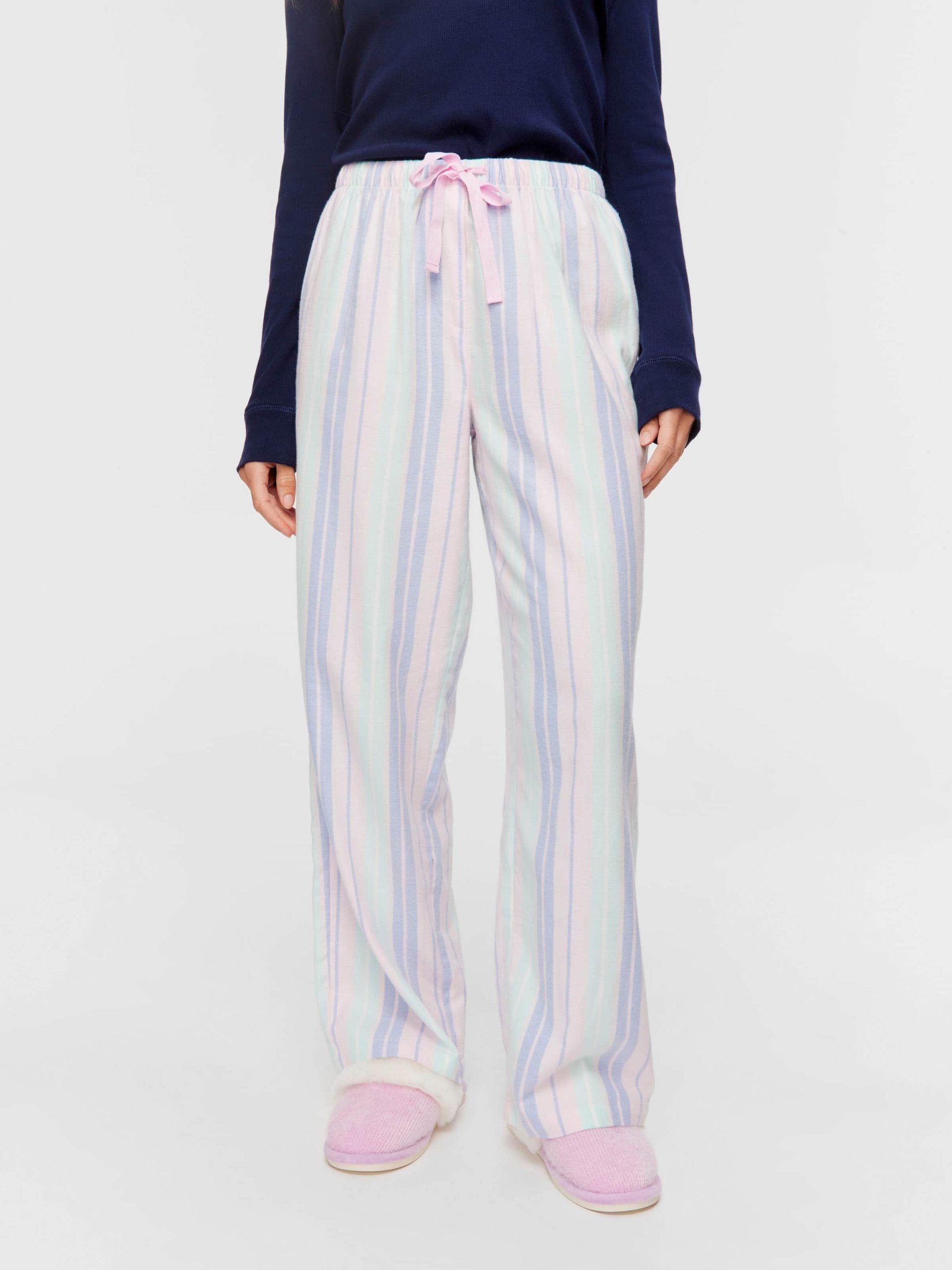 Pastel Stripe Classic Flannelette Pj Pant multi image 2