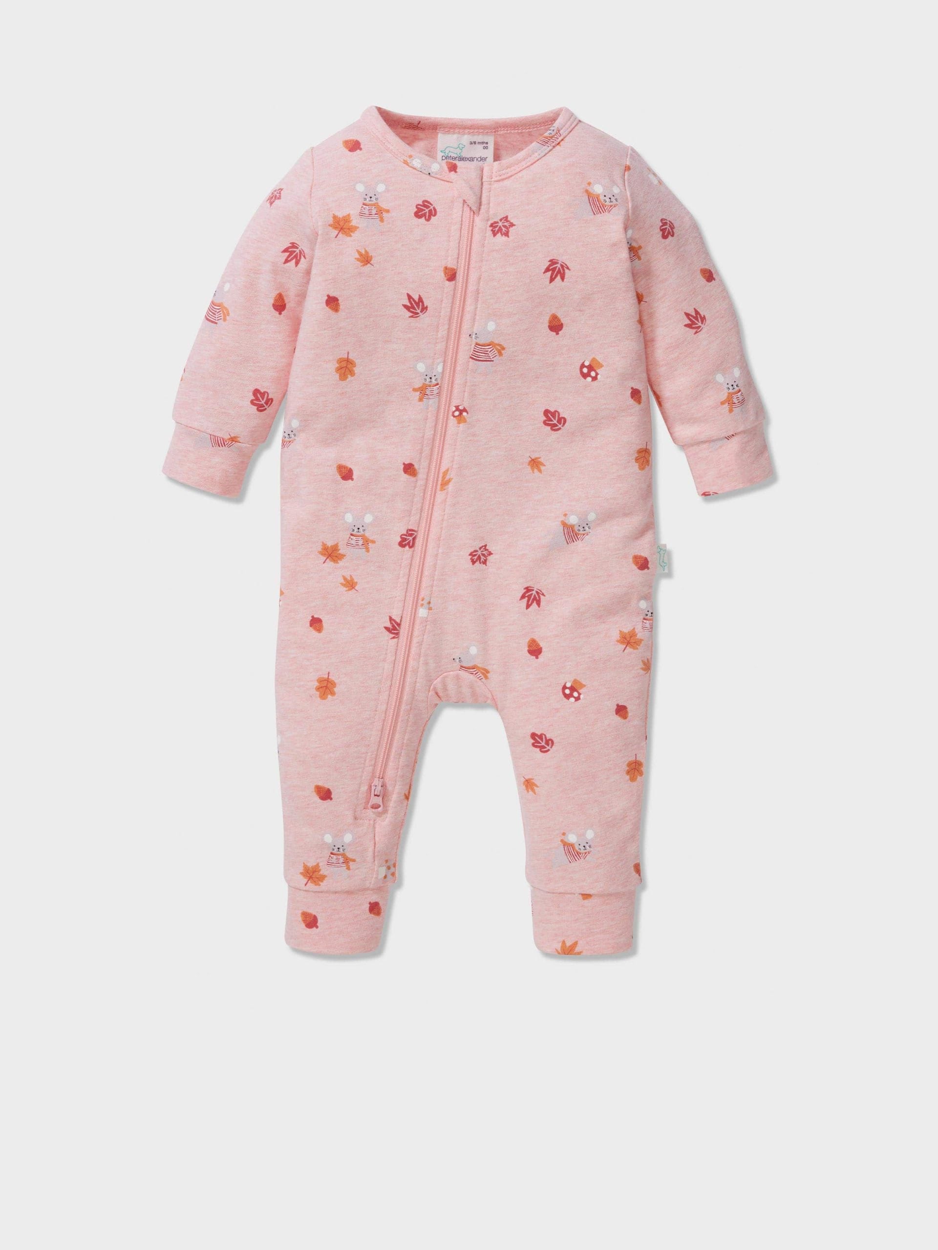 Baby Organic Autumn Print Onesie multi image 0