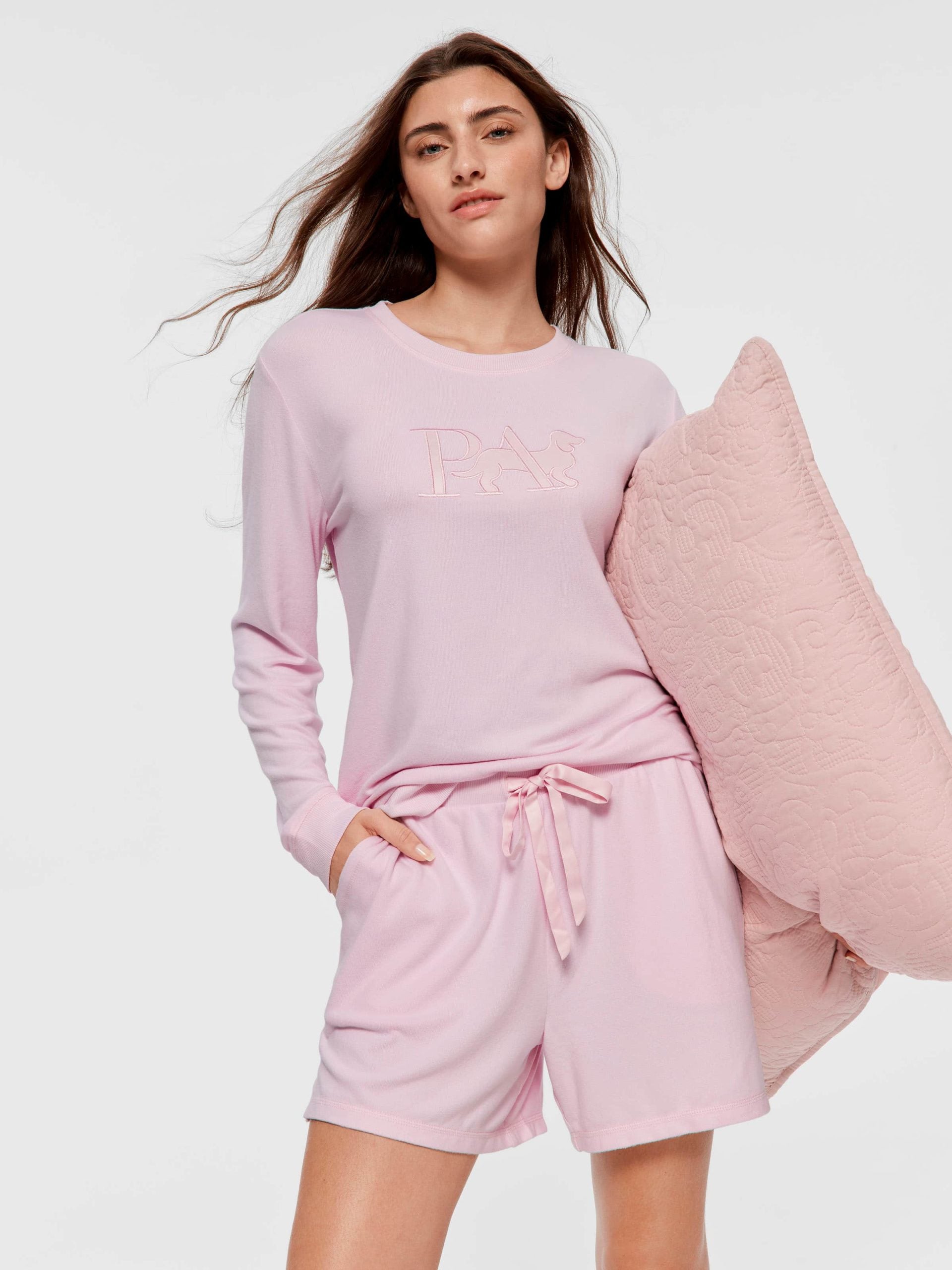 Pink Plush Mid Short pink image 1