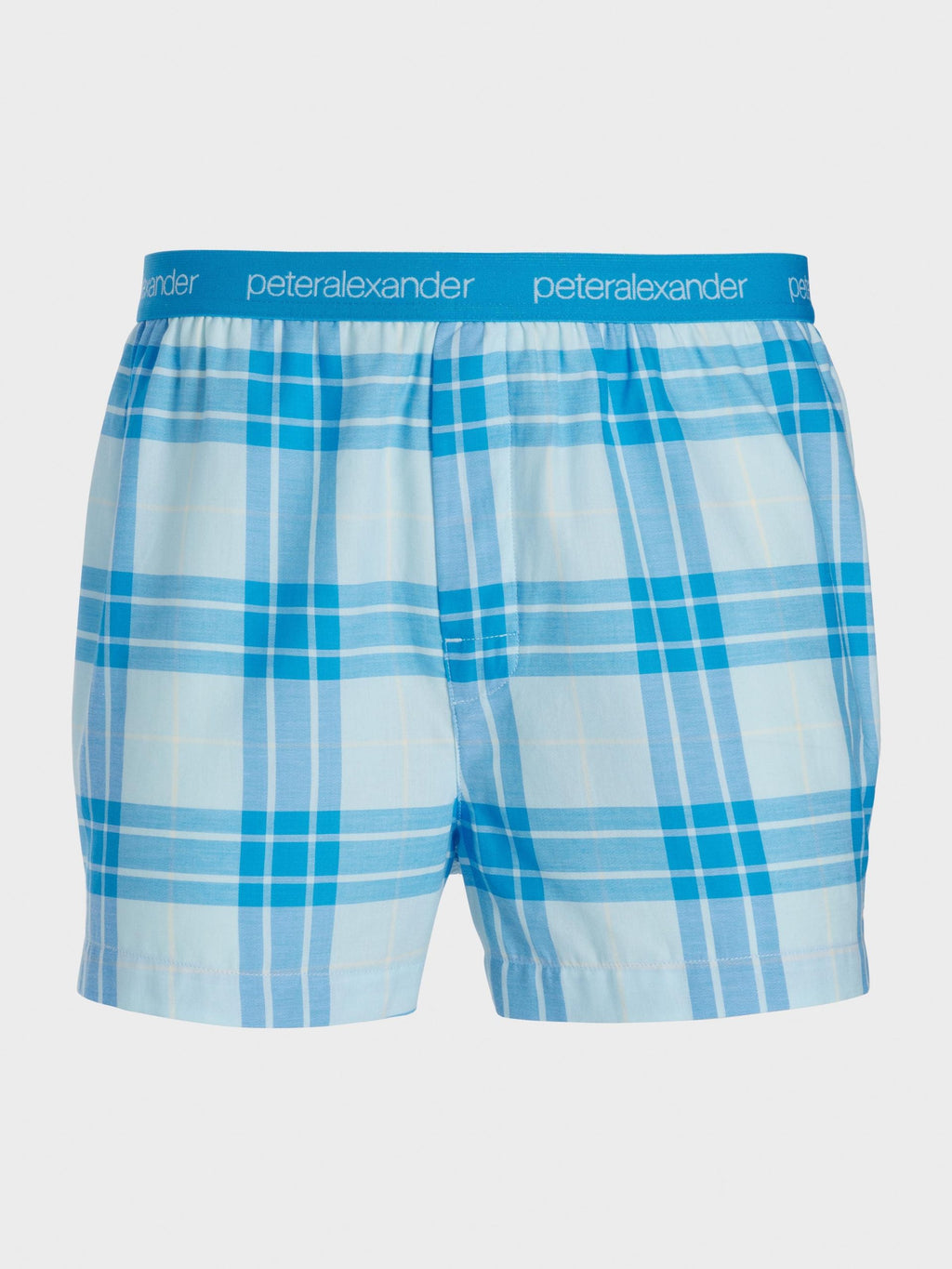 Blue Windowpane Boxer Short multi image 3