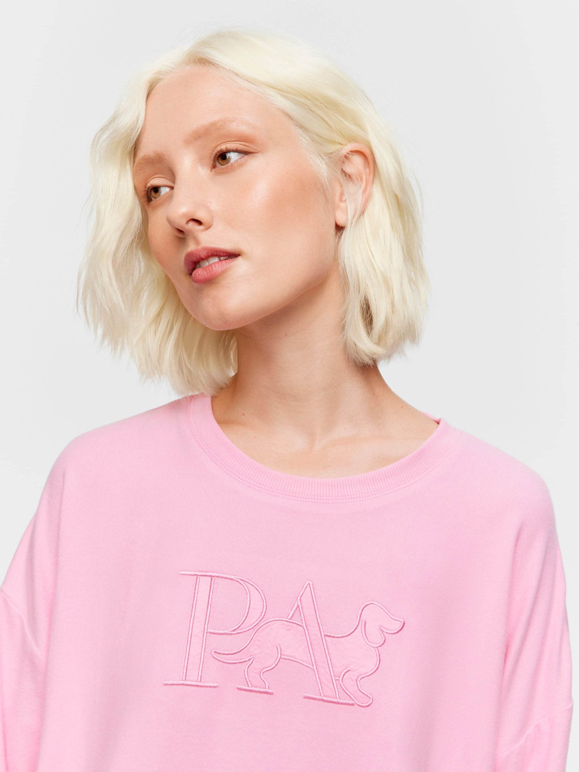 Pink Plush P.A. Logo Sweater pink image 0