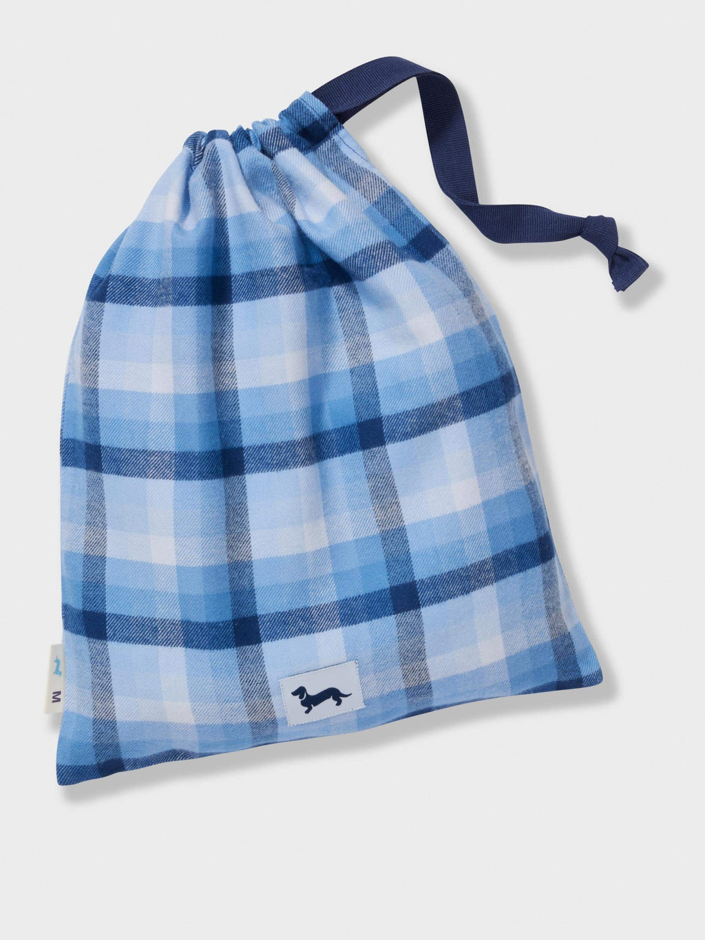 Mini Check Long Sleeve Pj Set blue image 5