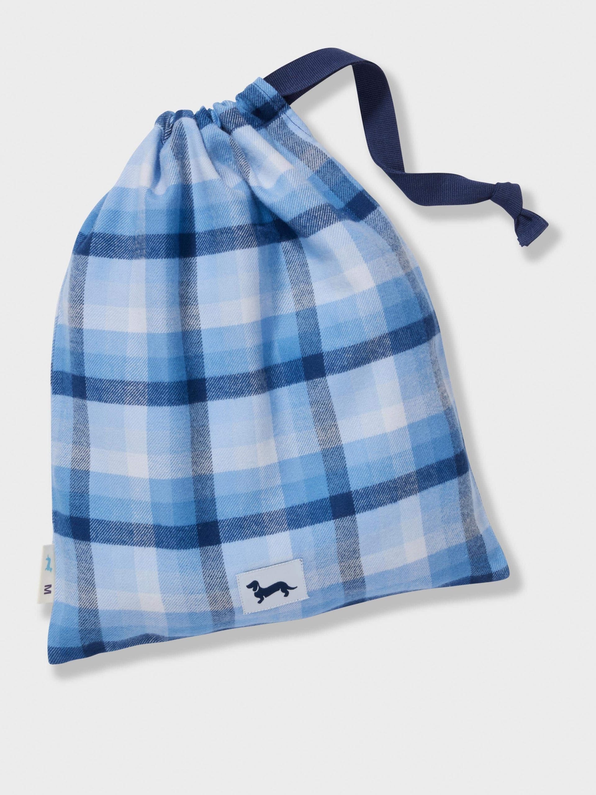 Mini Check Long Sleeve Pj Set blue image 5