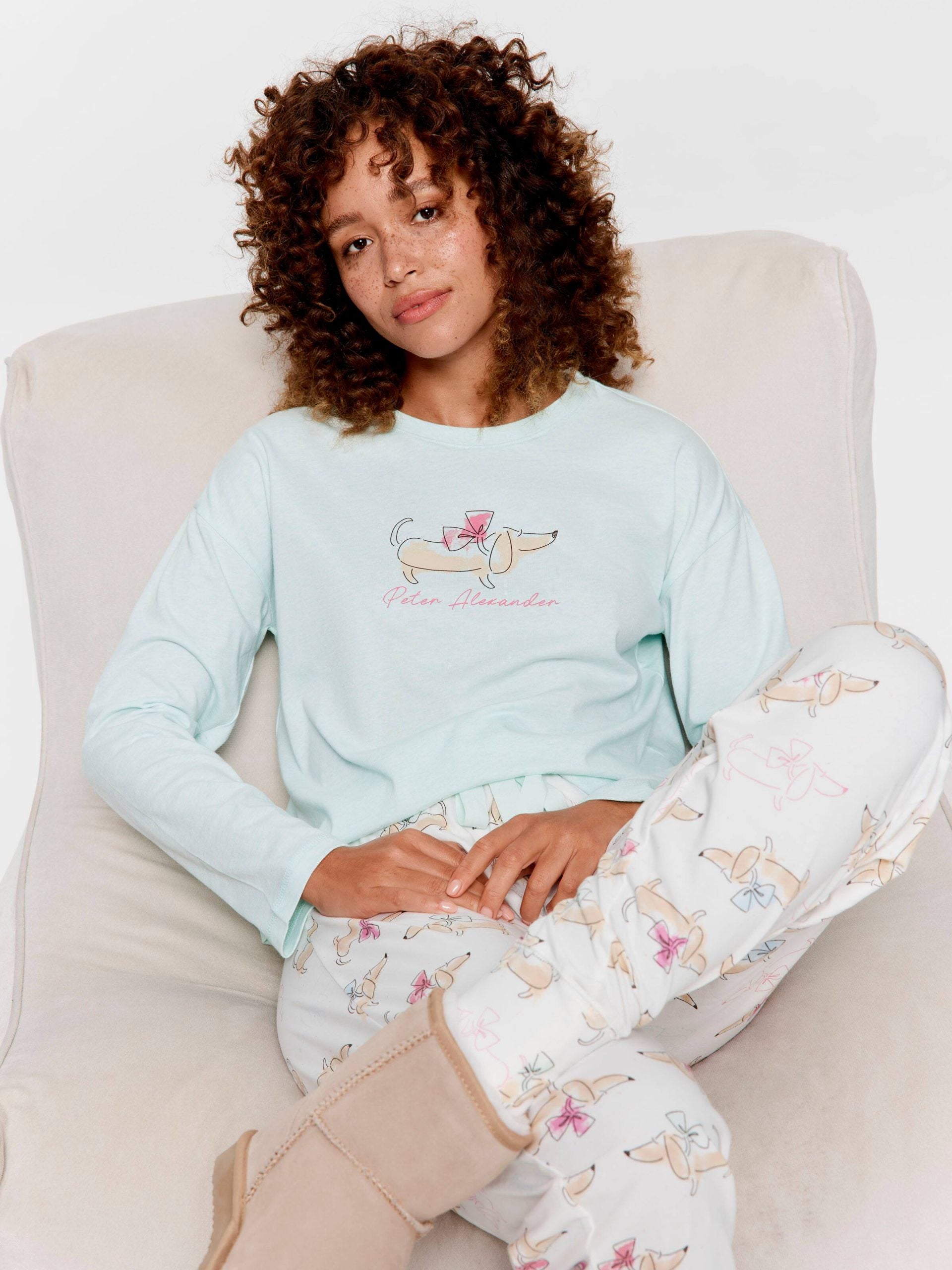 Bow Dog Pj Set multi image 0