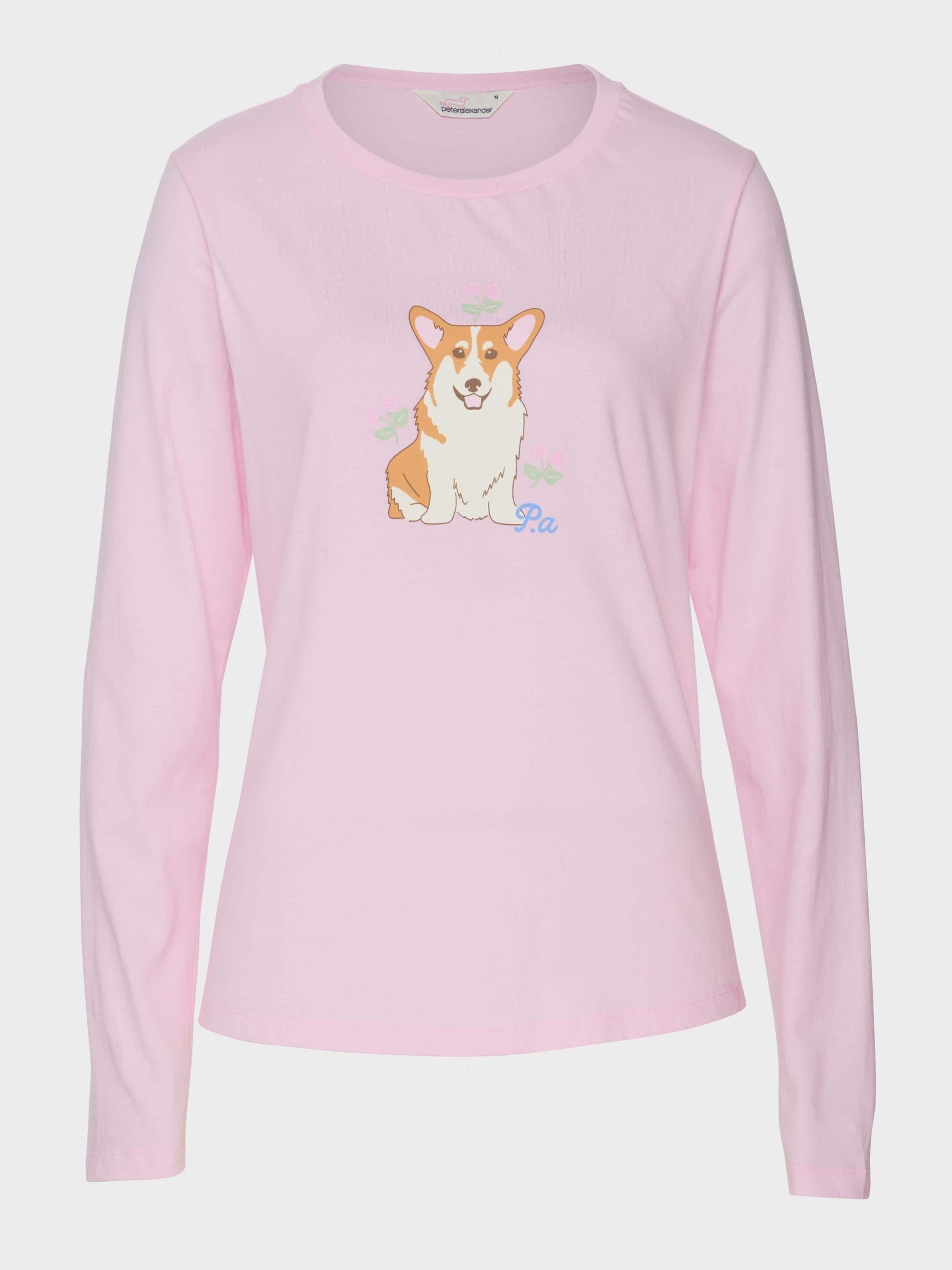 Corgi Long Sleeve Top Pink image 3