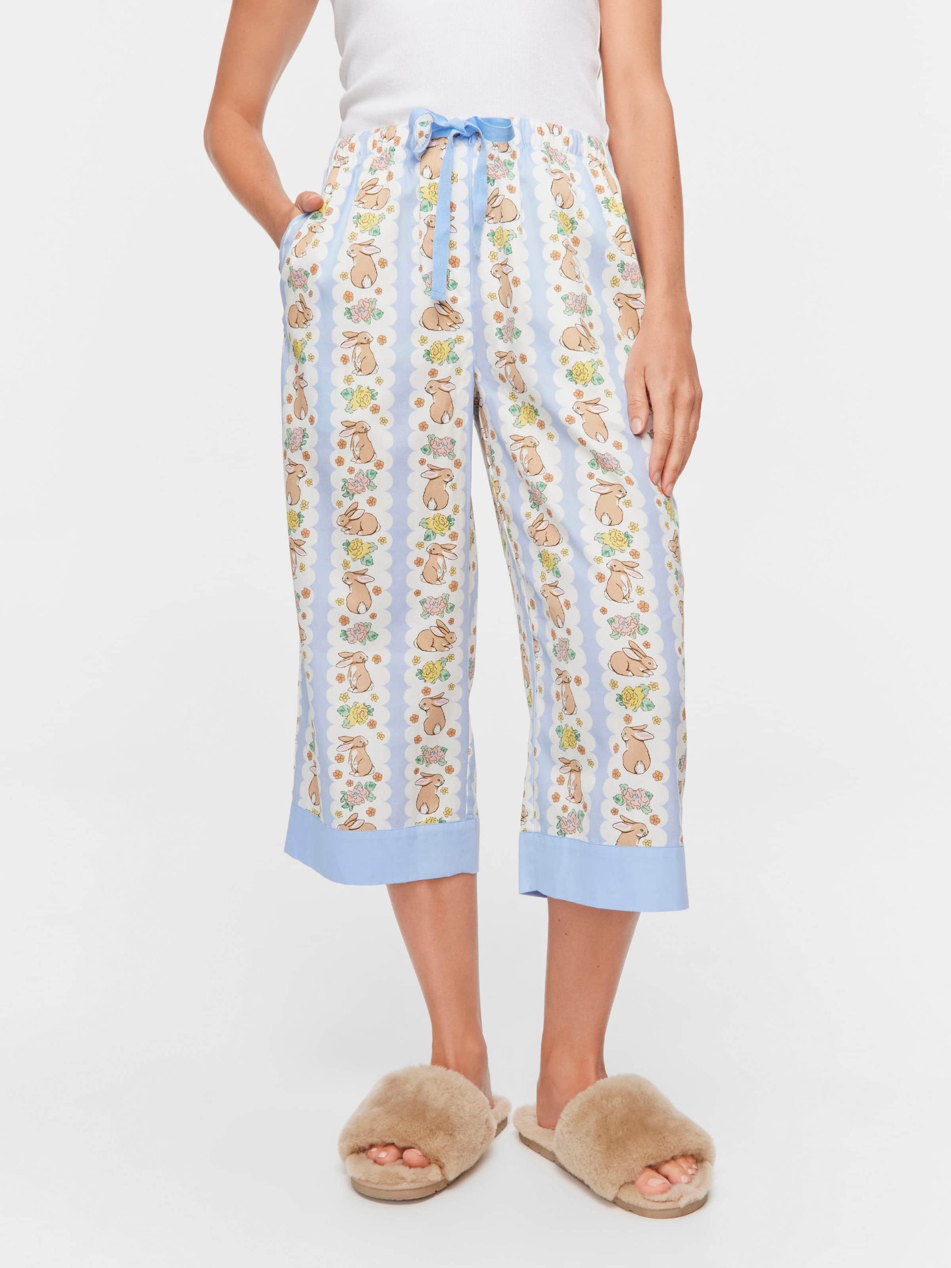 Lilac Bunny 3/4 Pj Pant multi image 2