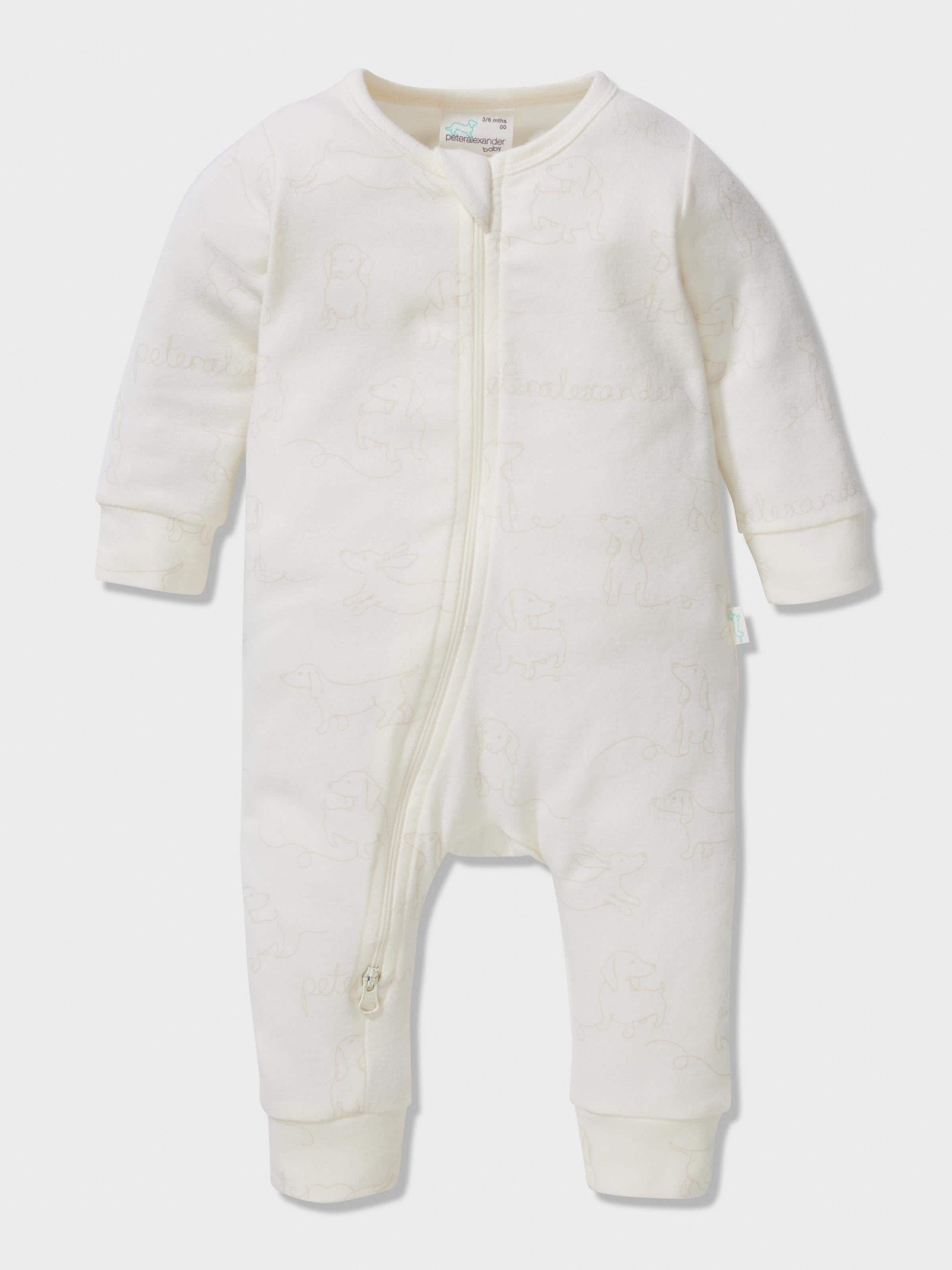 Baby Organic Penny Onesie cream image 3