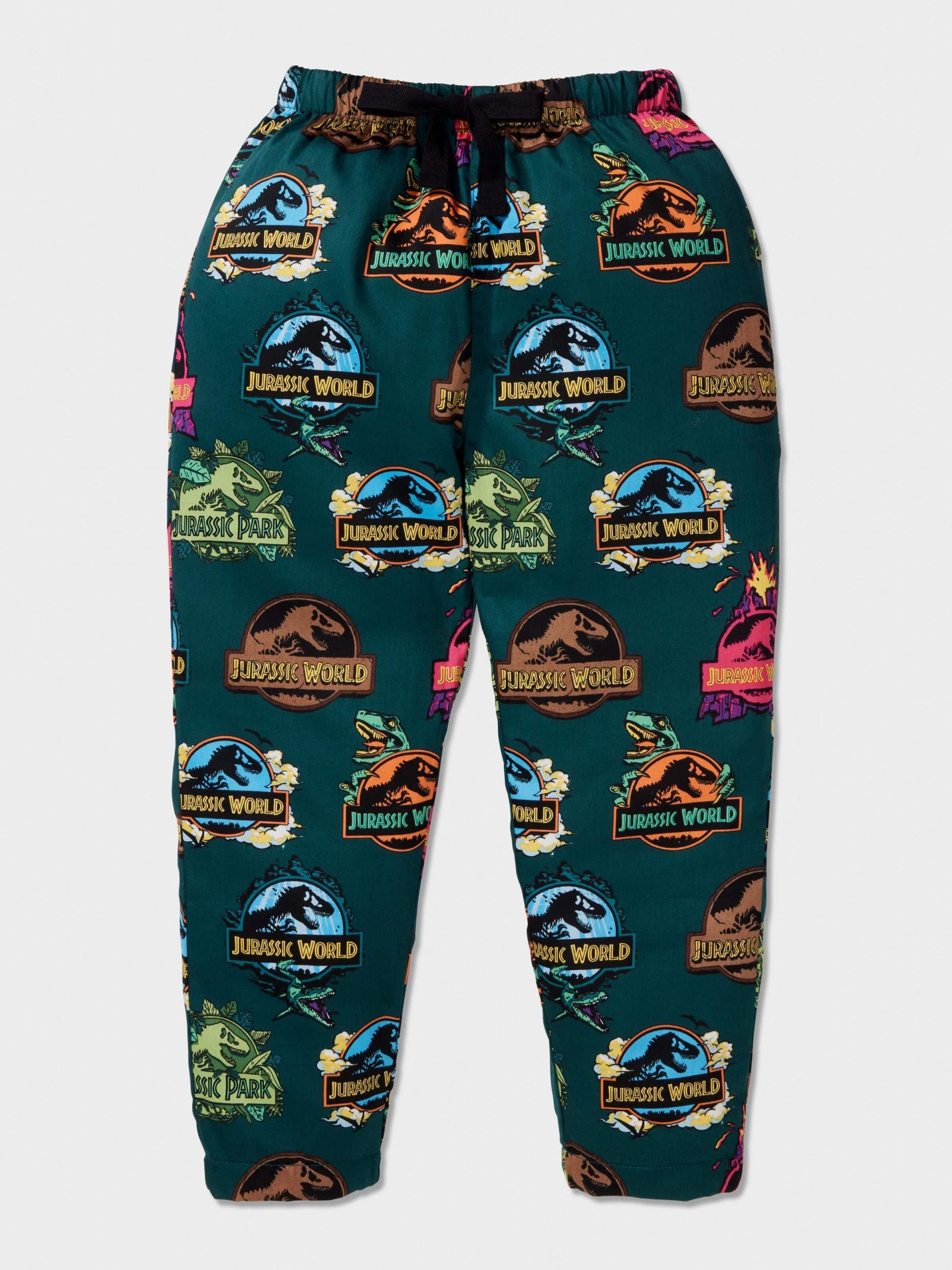 Boys Jurassic World Long Pj Set Green image 1