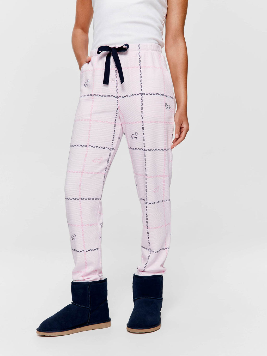 Pink Windowpane Easy Pj Pant multi image 2