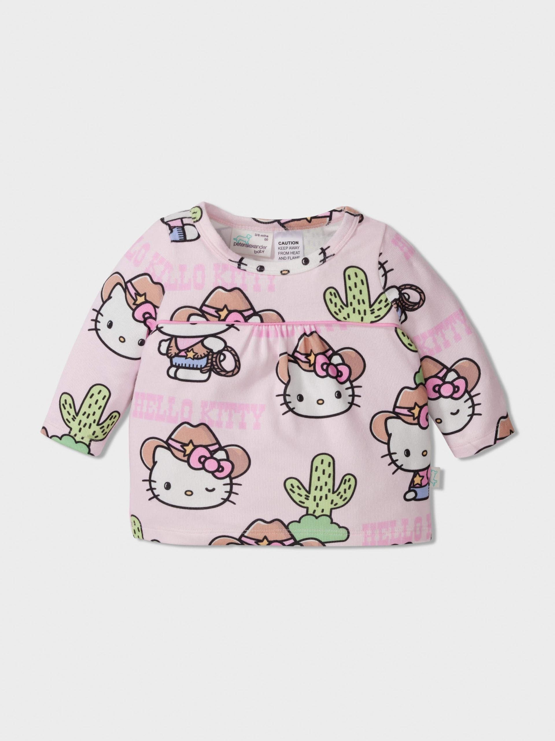 Baby Hello Kitty Cowboy Long Plush Pj Set Multi image 2