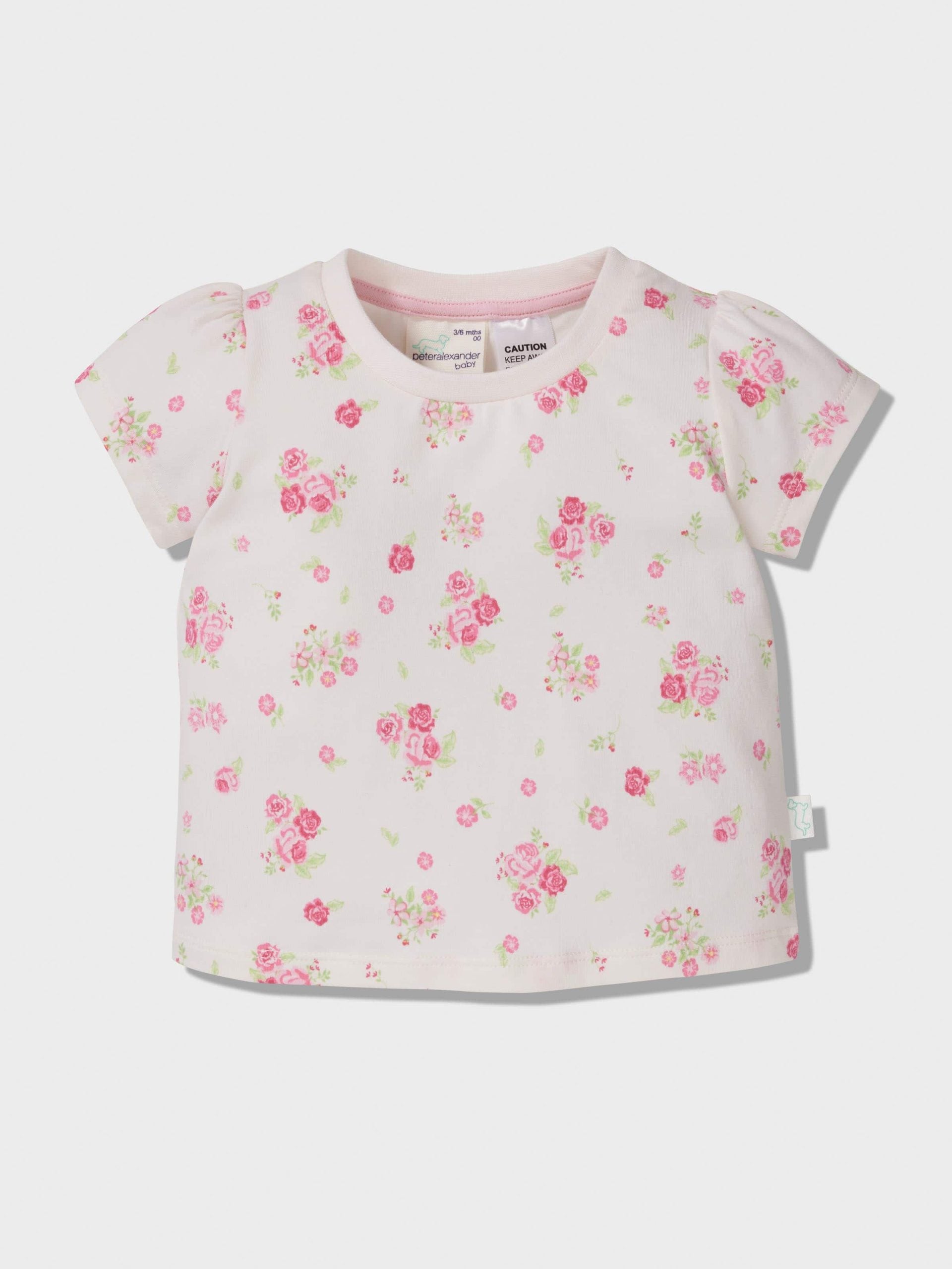 Baby Floral Print Pj Set pink image 2