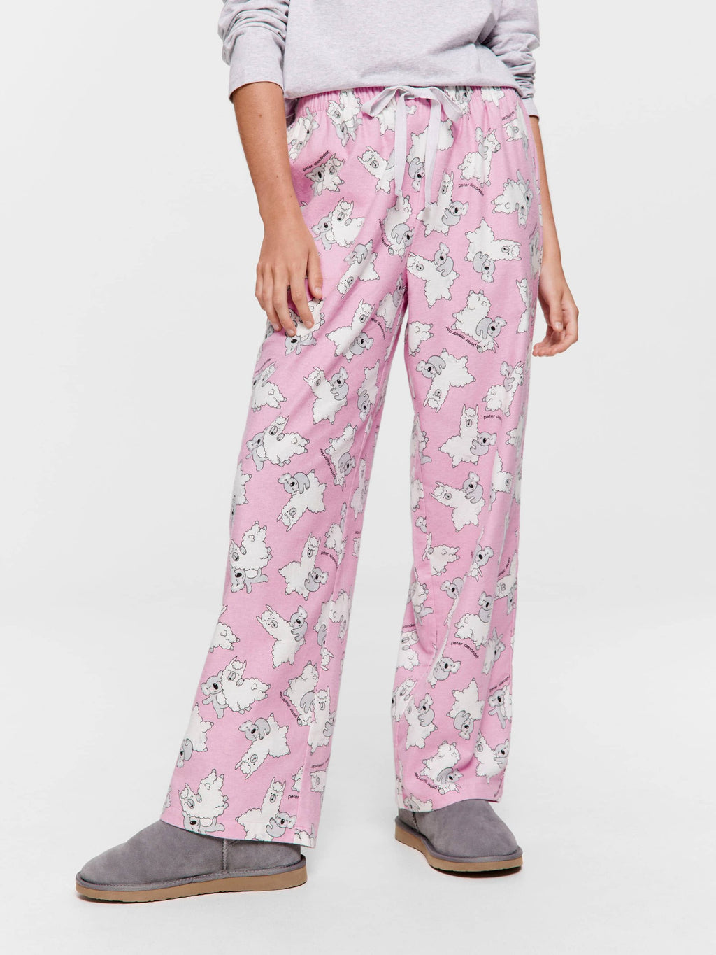 Koala & Llama Classic Flannelette Pj Pant multi image 2