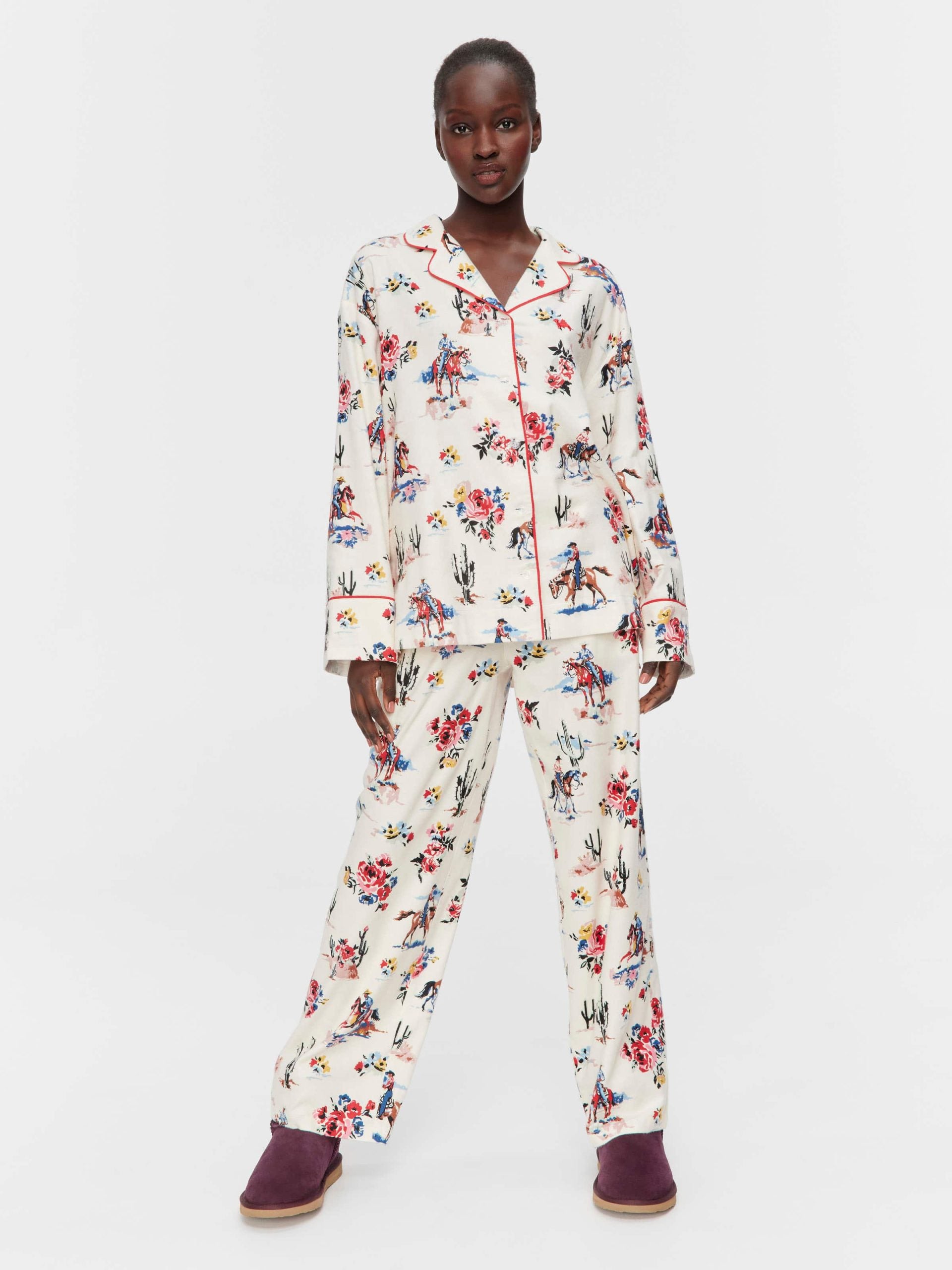 Cowboy Bamboo Flannelette Classic Pj Set Multi image 0