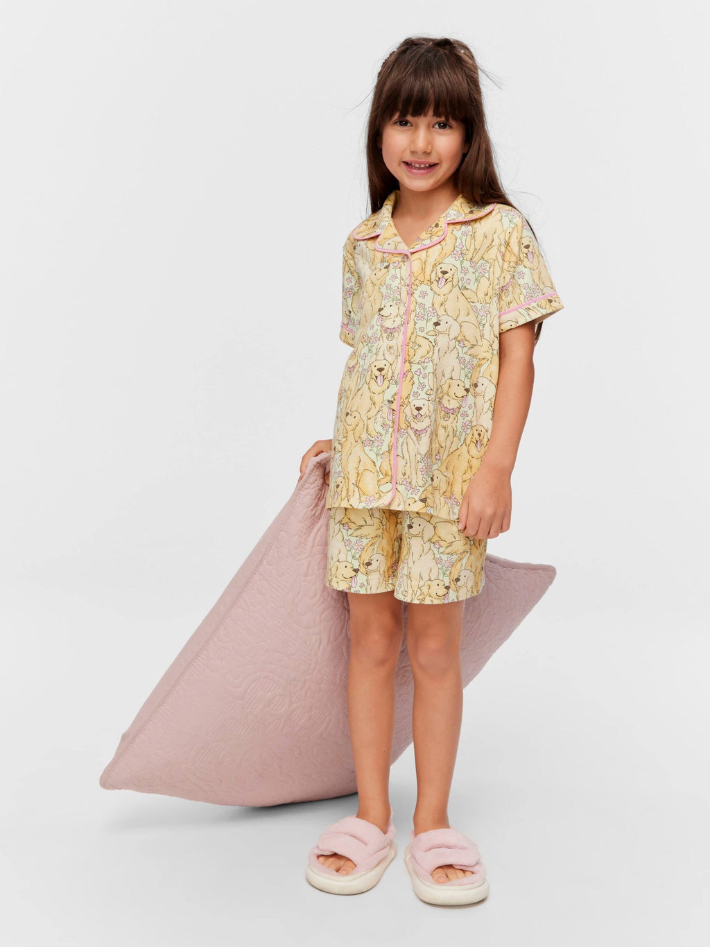 Jnr Girls Golden Retriever Classic Pj Set Multi image 0