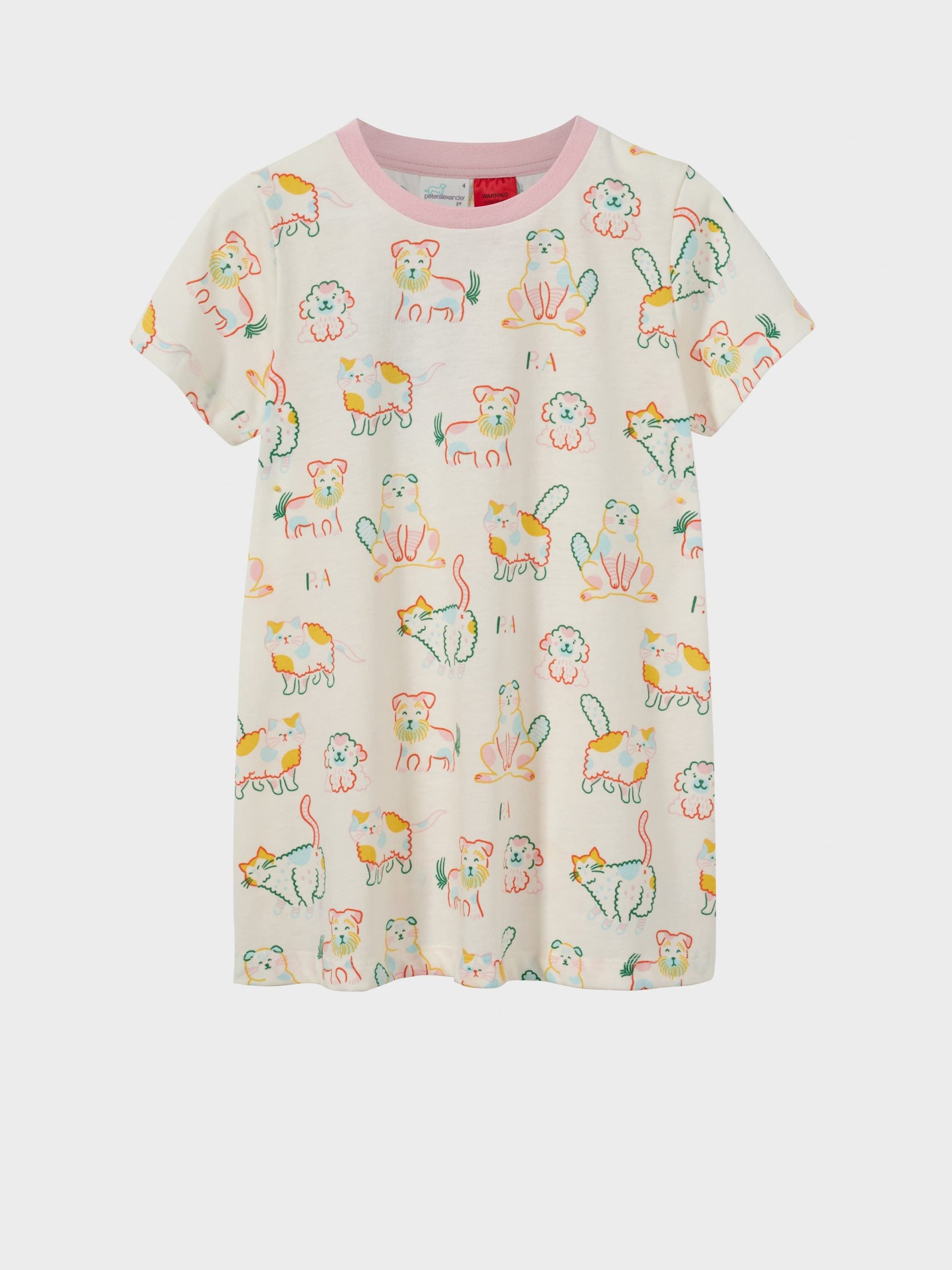Jnr Girls Cats & Dogs Nightie multi image 0