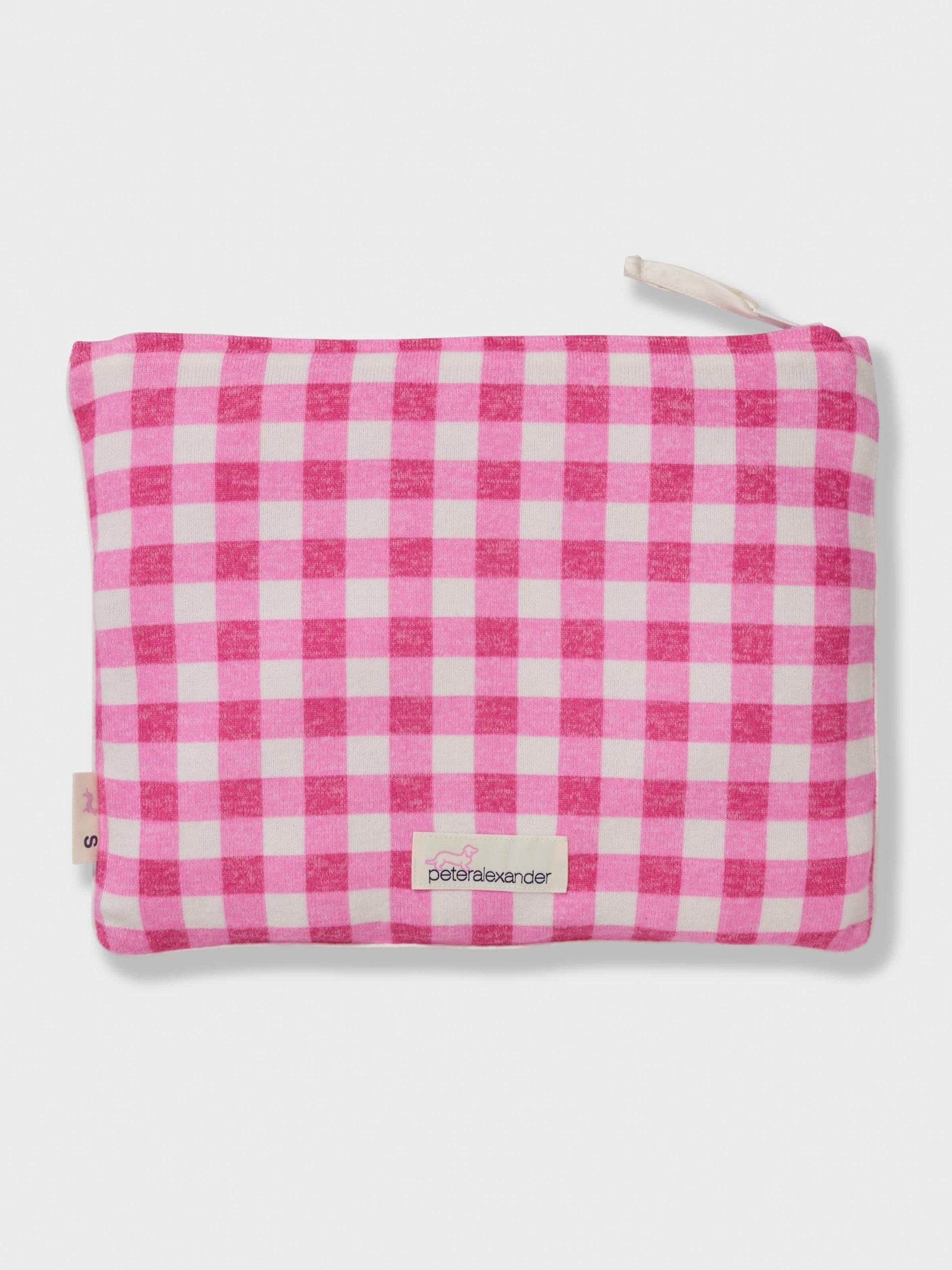 Pink Gingham Fuzzy Shortie Pj Set multi image 4