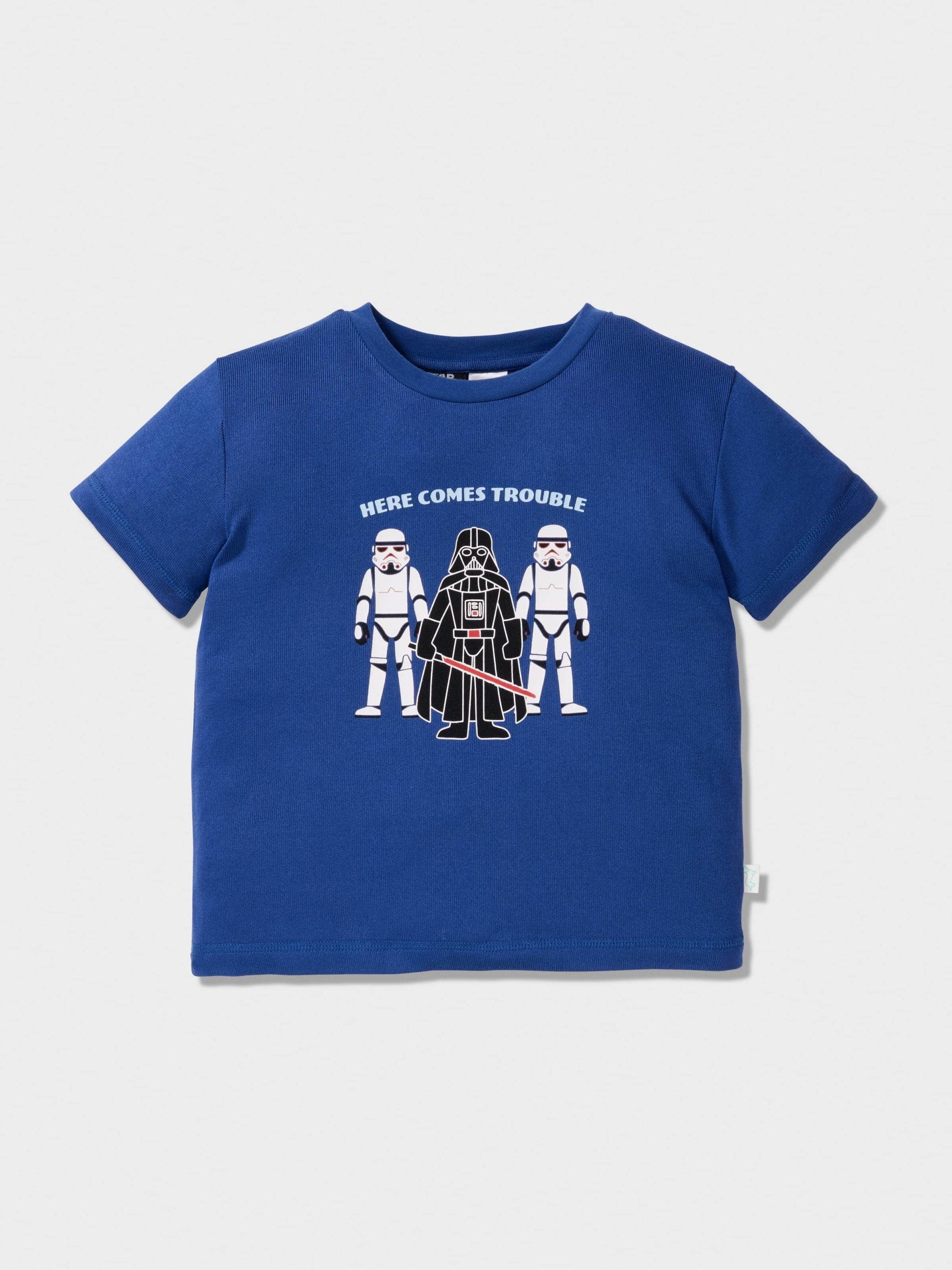 Jnr Boys Star Wars Trouble Short Plush Pj Set Multi image 2