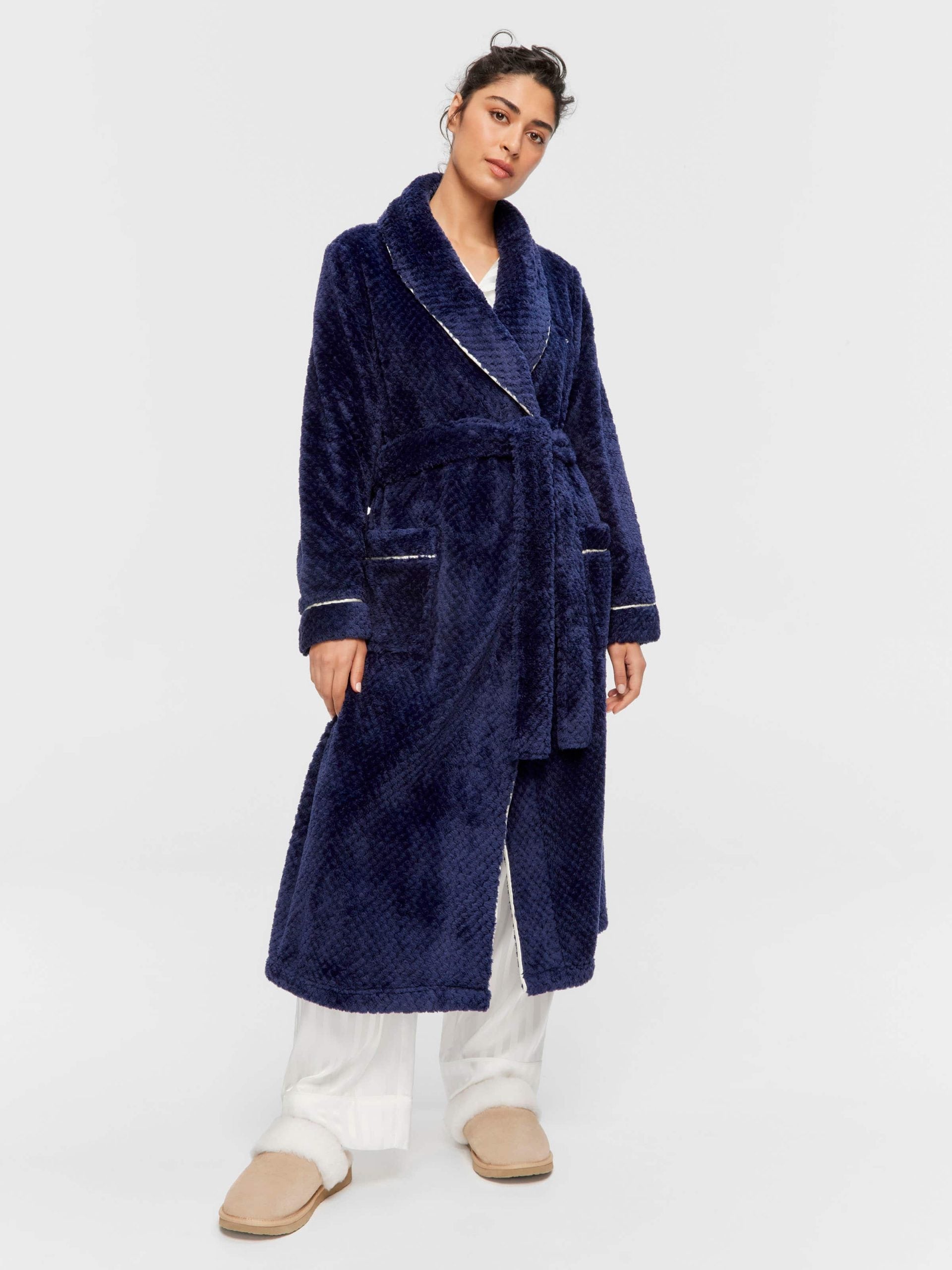 Peters Navy Jacquard Gown navy image 3