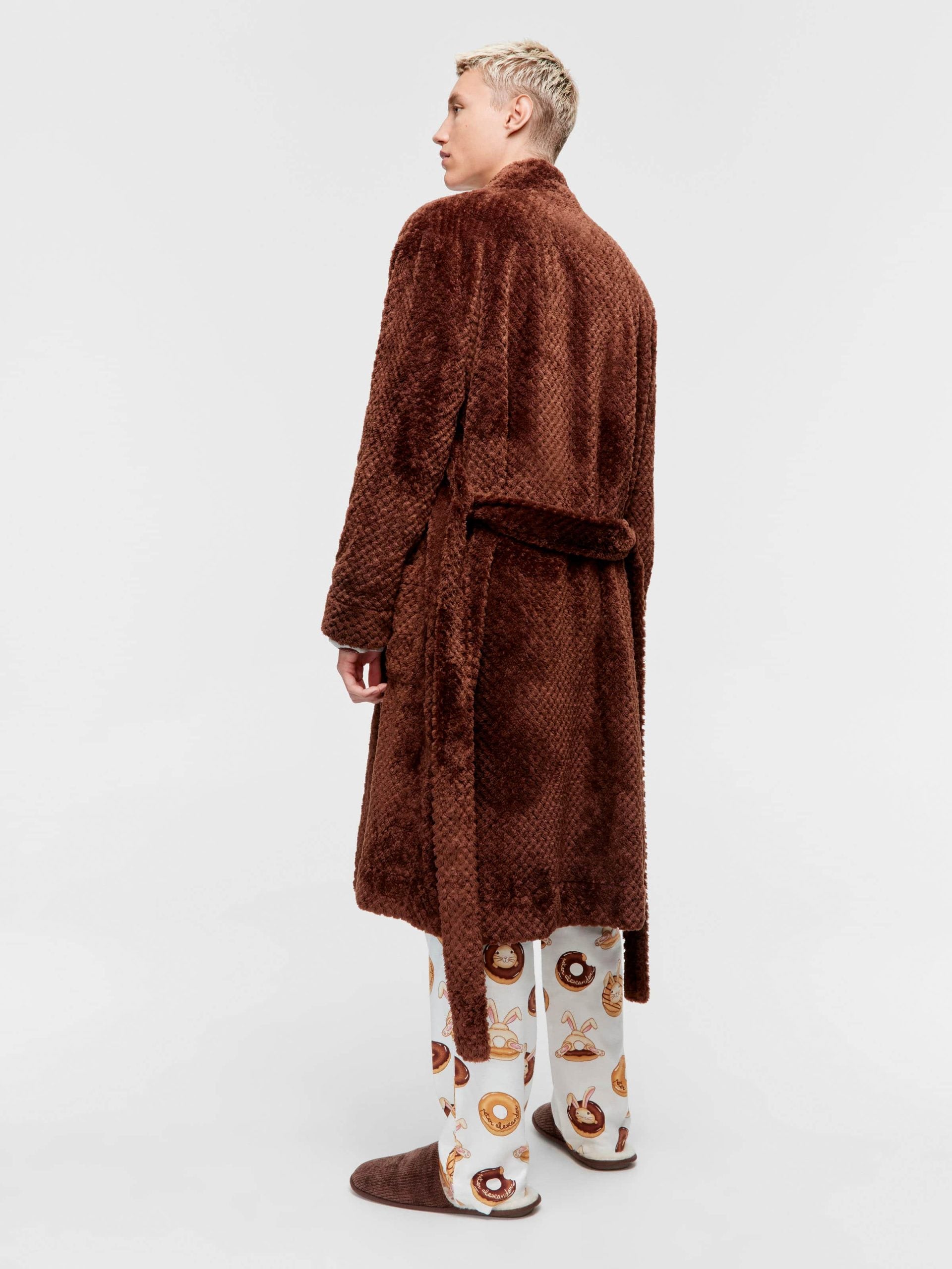 Chocolate Jacquard Gown chocolate image 2