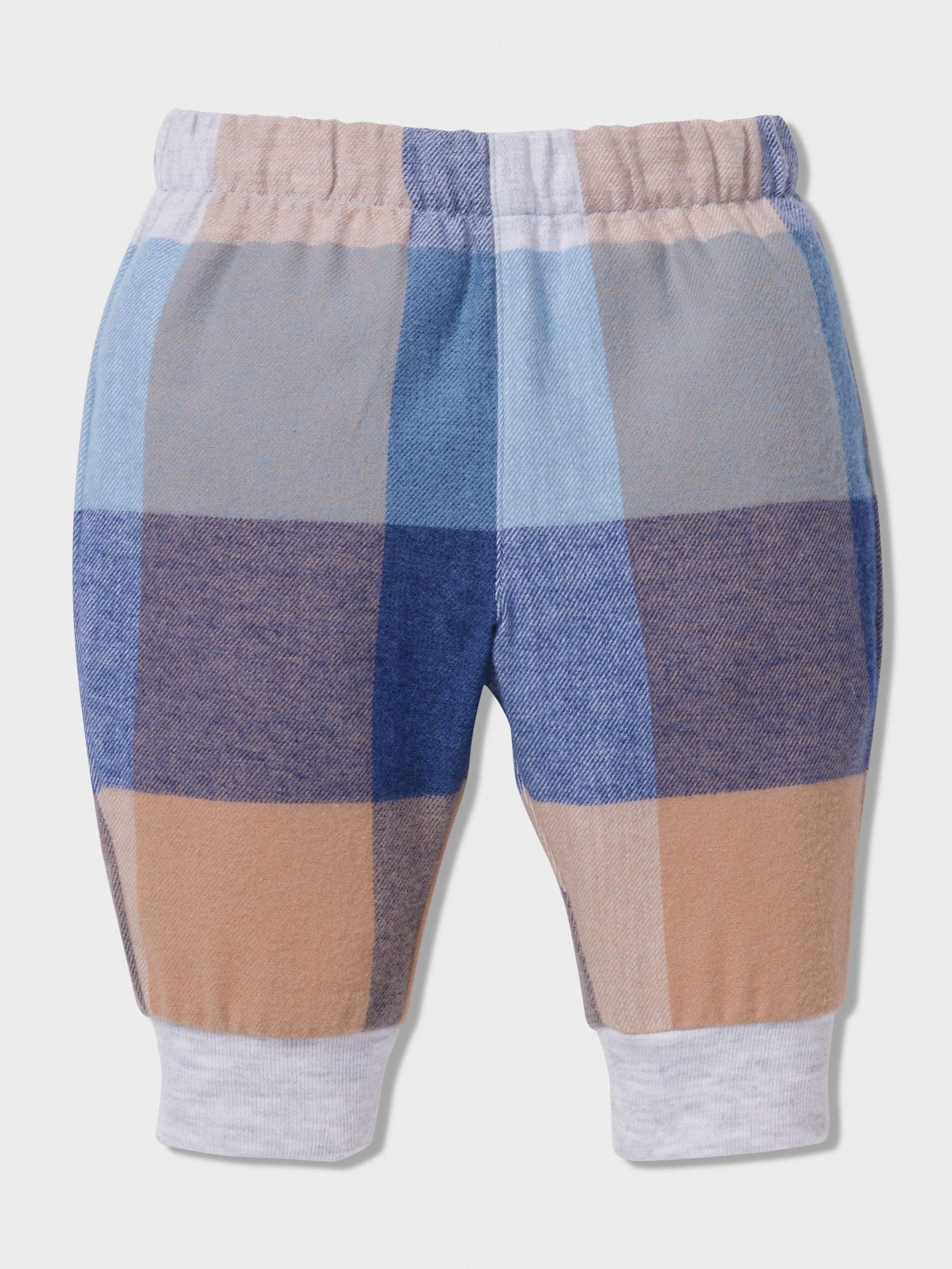 Baby Blue Buffalo Check Long Pj Set multi image 3