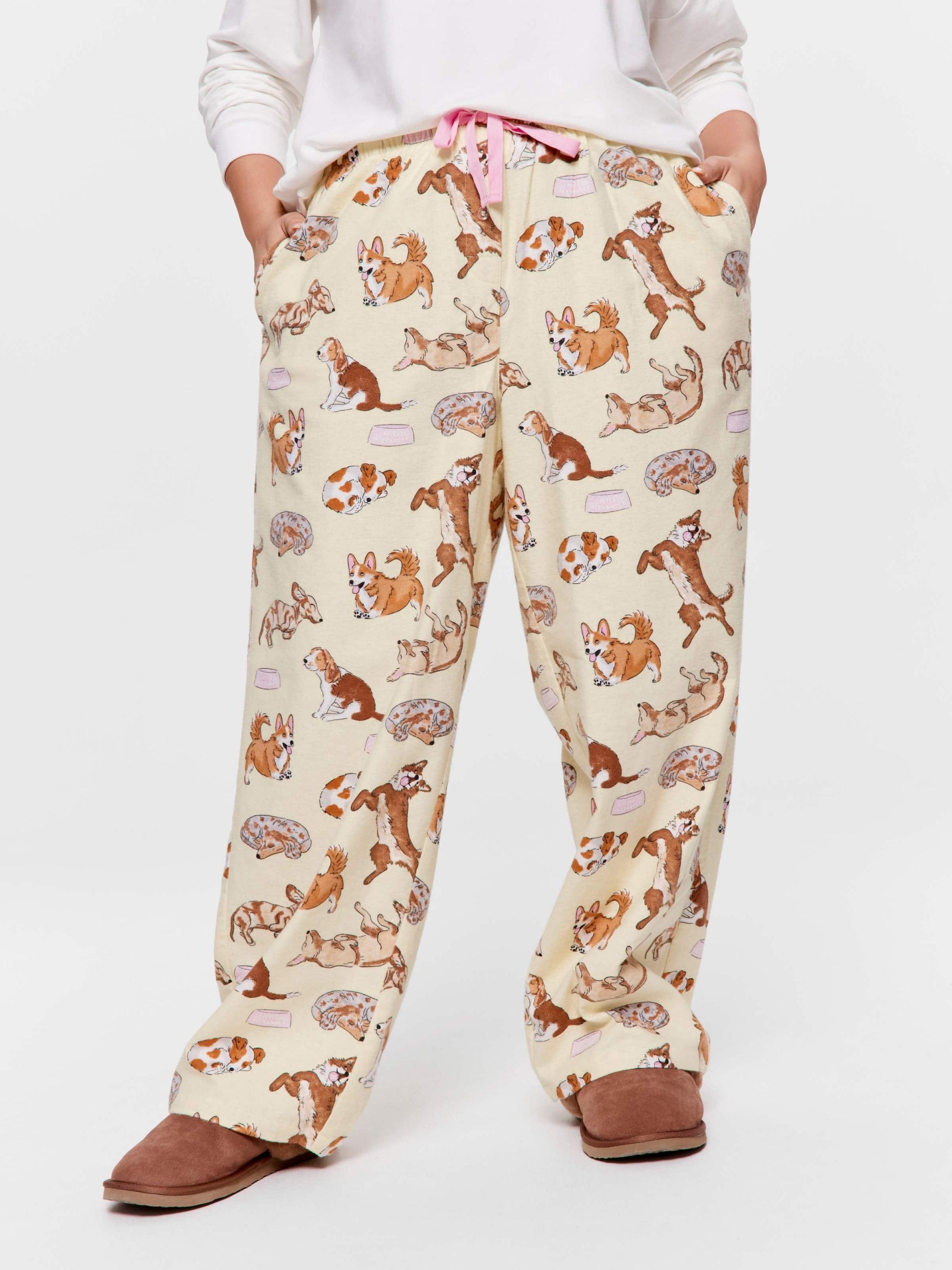 P.A. Plus Happy Dogs Flannelette Classic Pj Pant Multi image 2