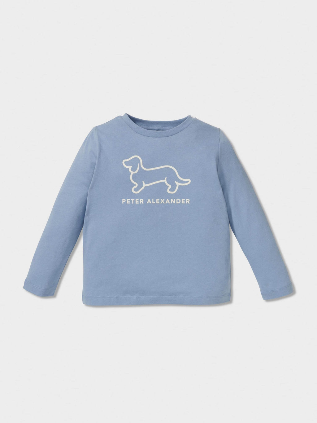 Jnr Boys Blue Check Long Pj Set multi image 2