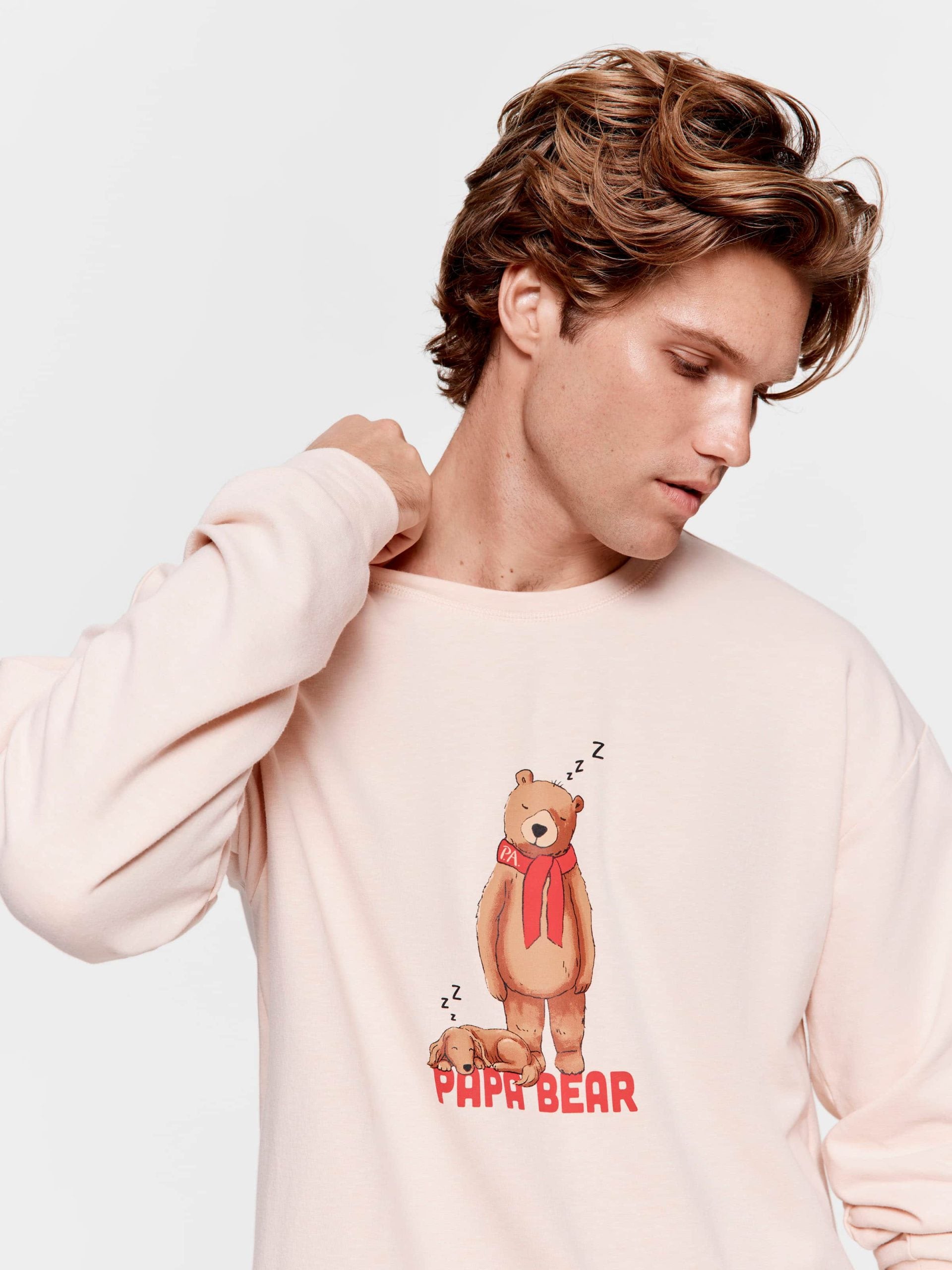 Family Papa Bear Sweater oatmeal image 1