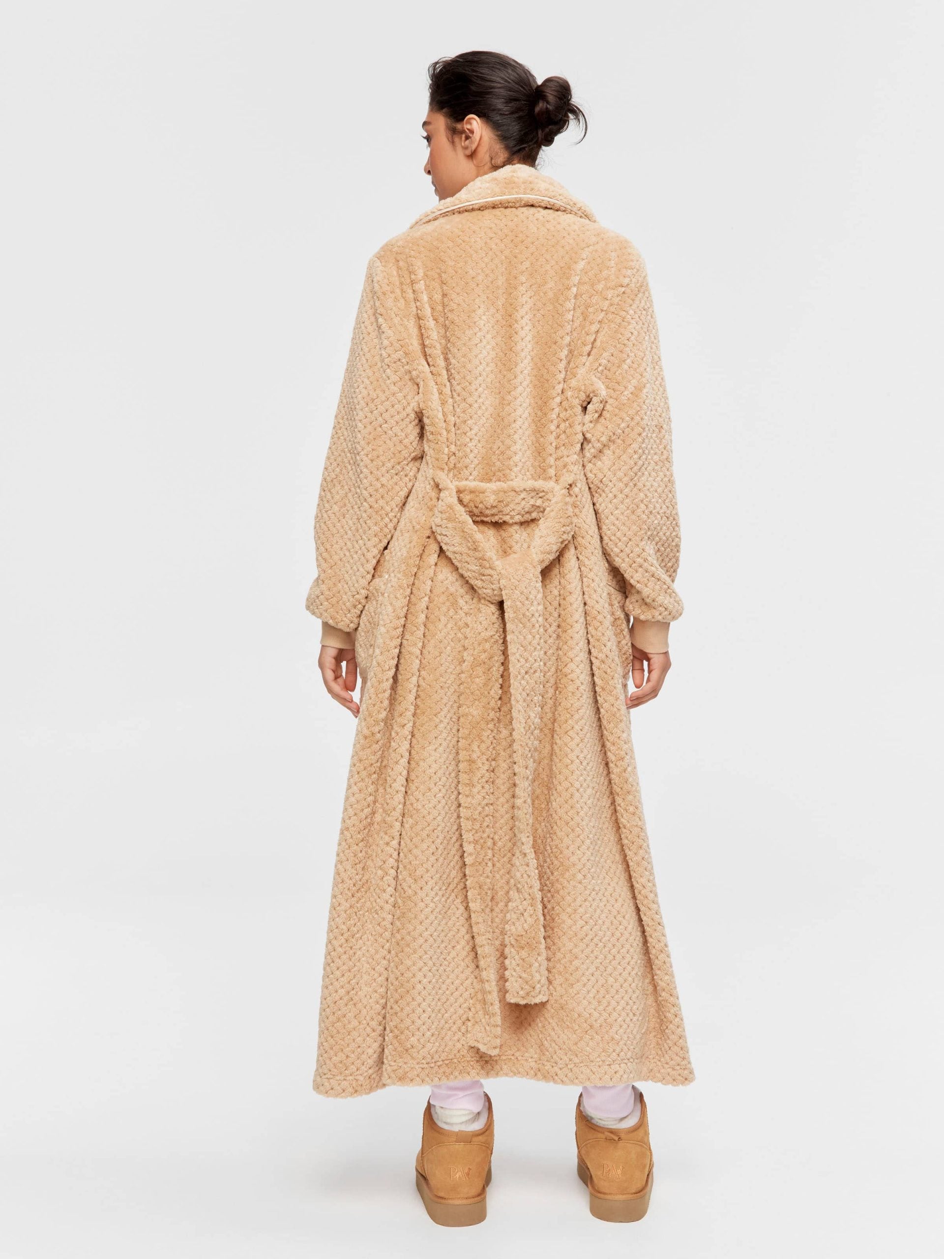 Peters Caramel Jacquard Full Length Gown caramel image 3