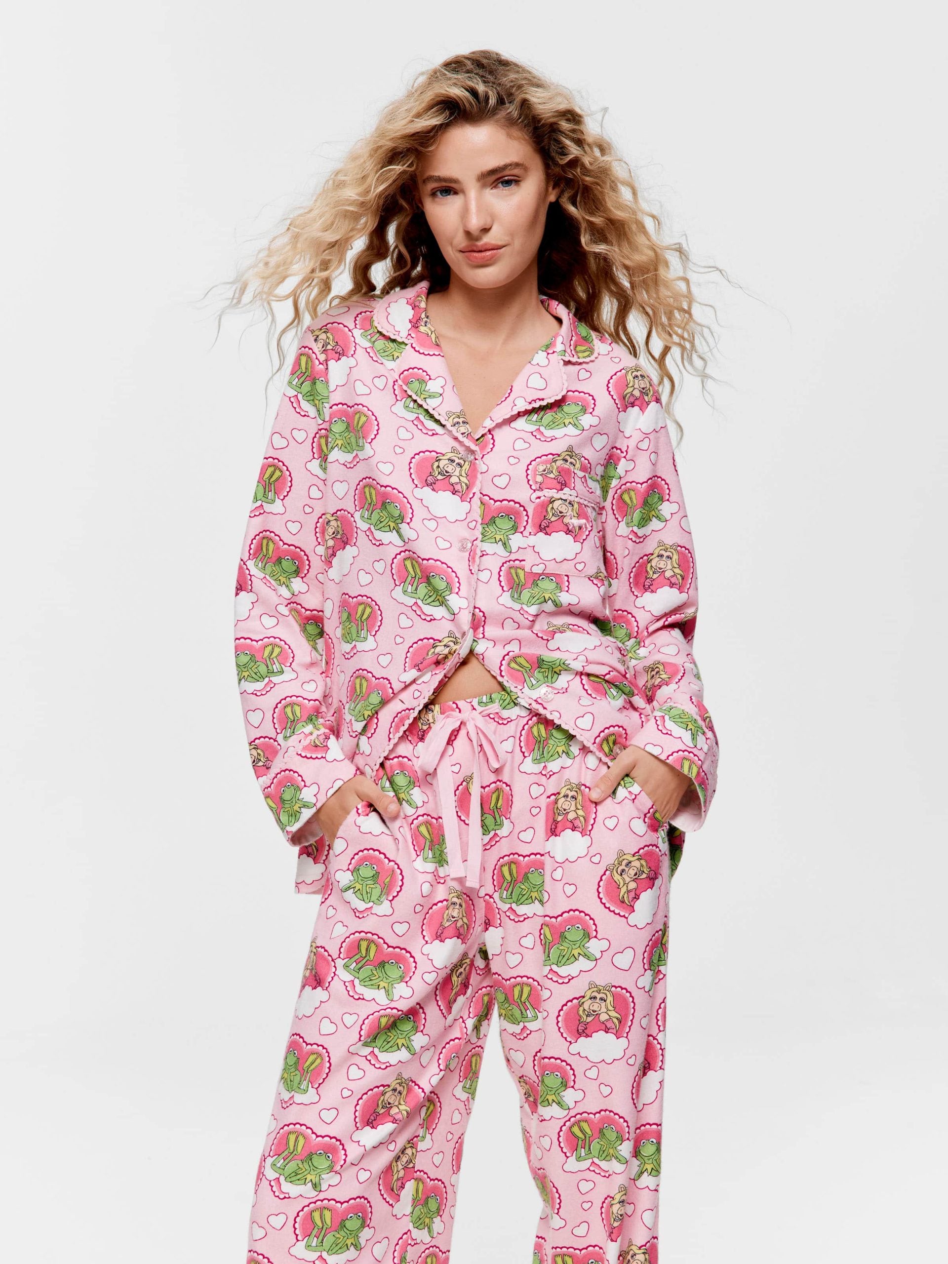 Miss Piggy & Kermit Bamboo Flannelette Pj Set multi image 3