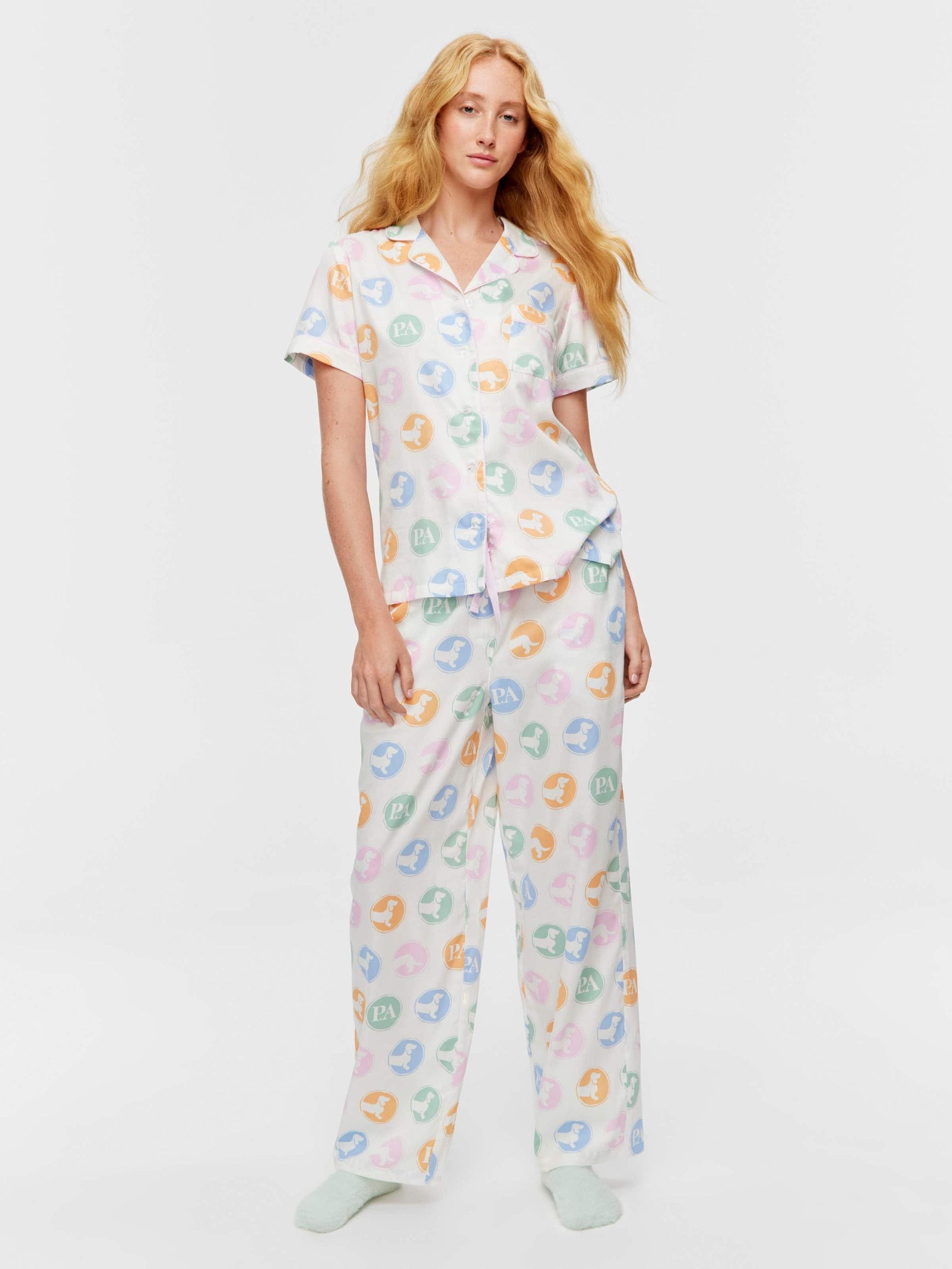 Penny Spot Short Sleeve & Pant Pj Set multi image 2