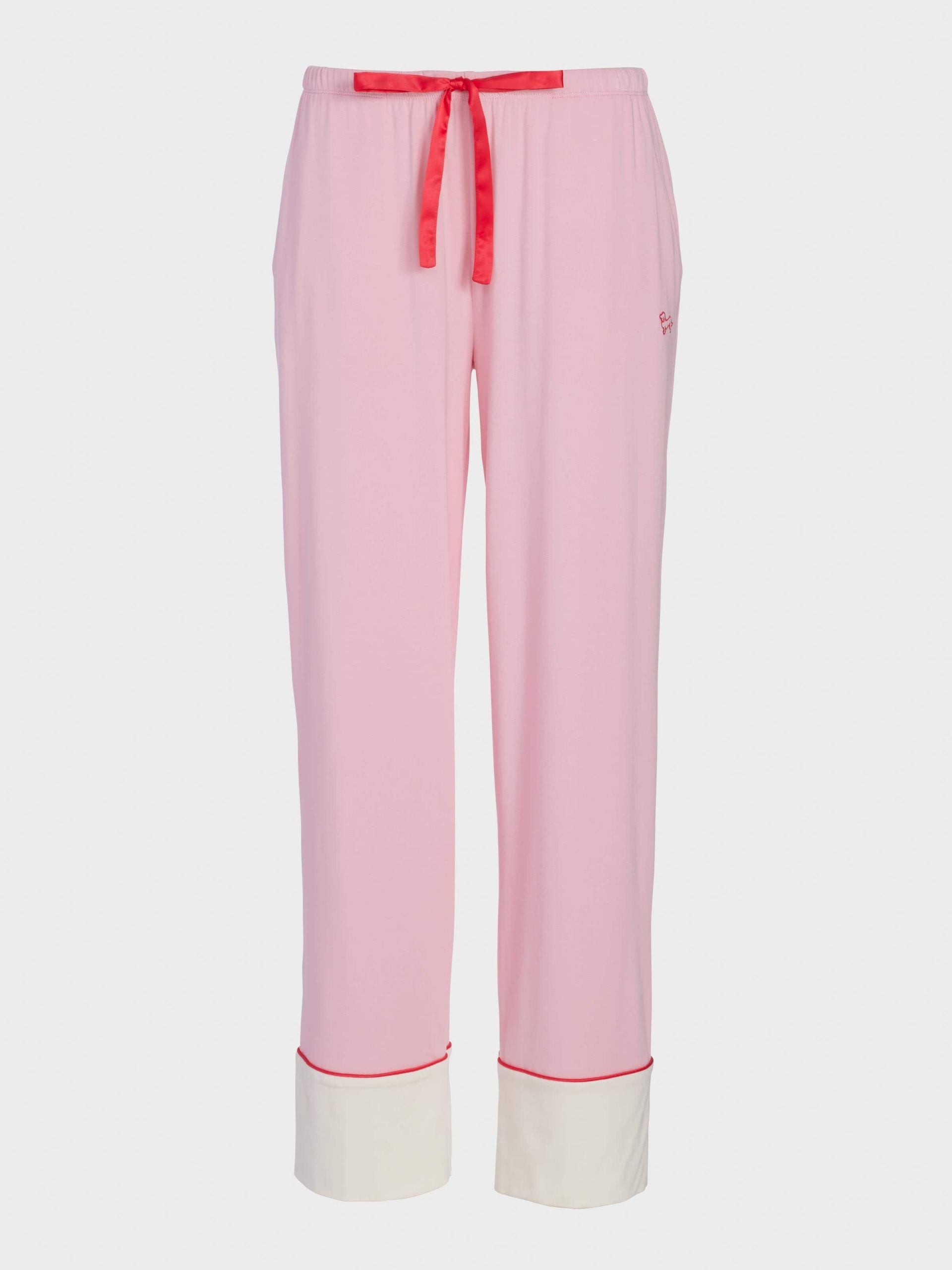 Western Bamboo Jersey Straight Leg Pj Pant Pink image 3
