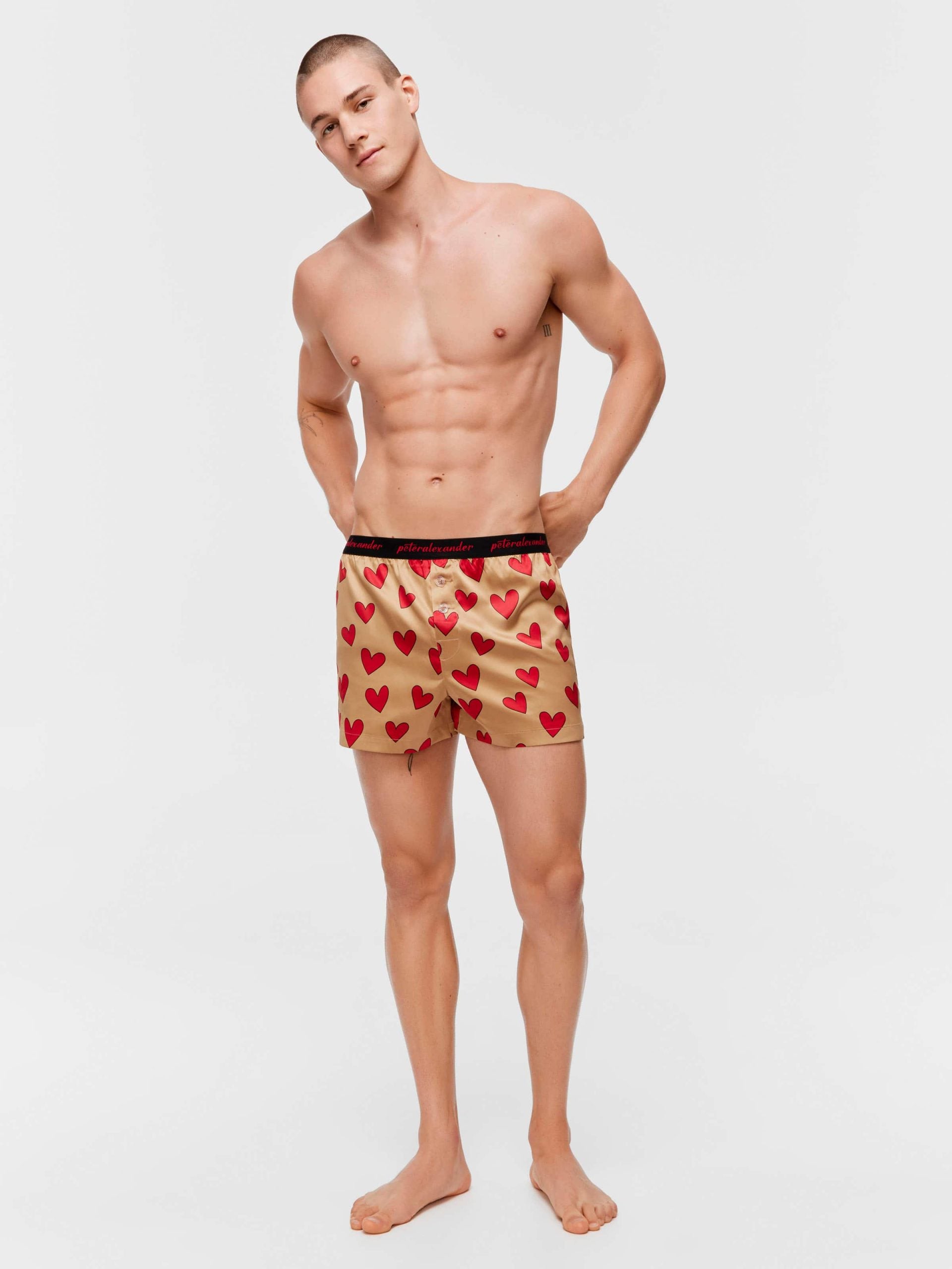 Satin Heart Boxer Short multi image 0