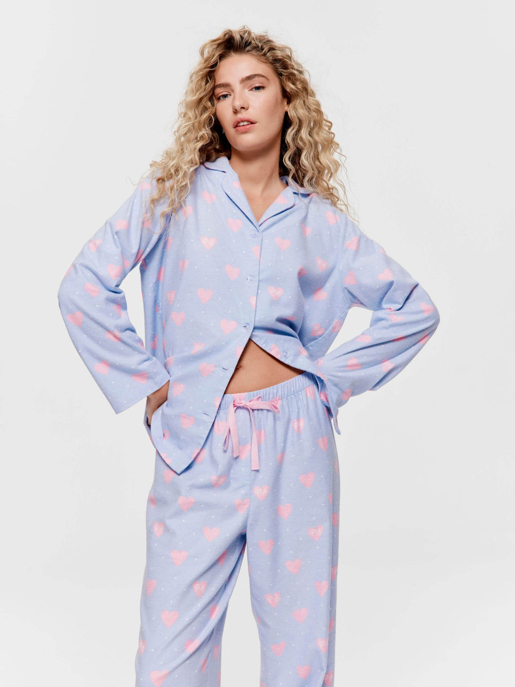 Heart Classic Flannelette Pj Set multi image 2