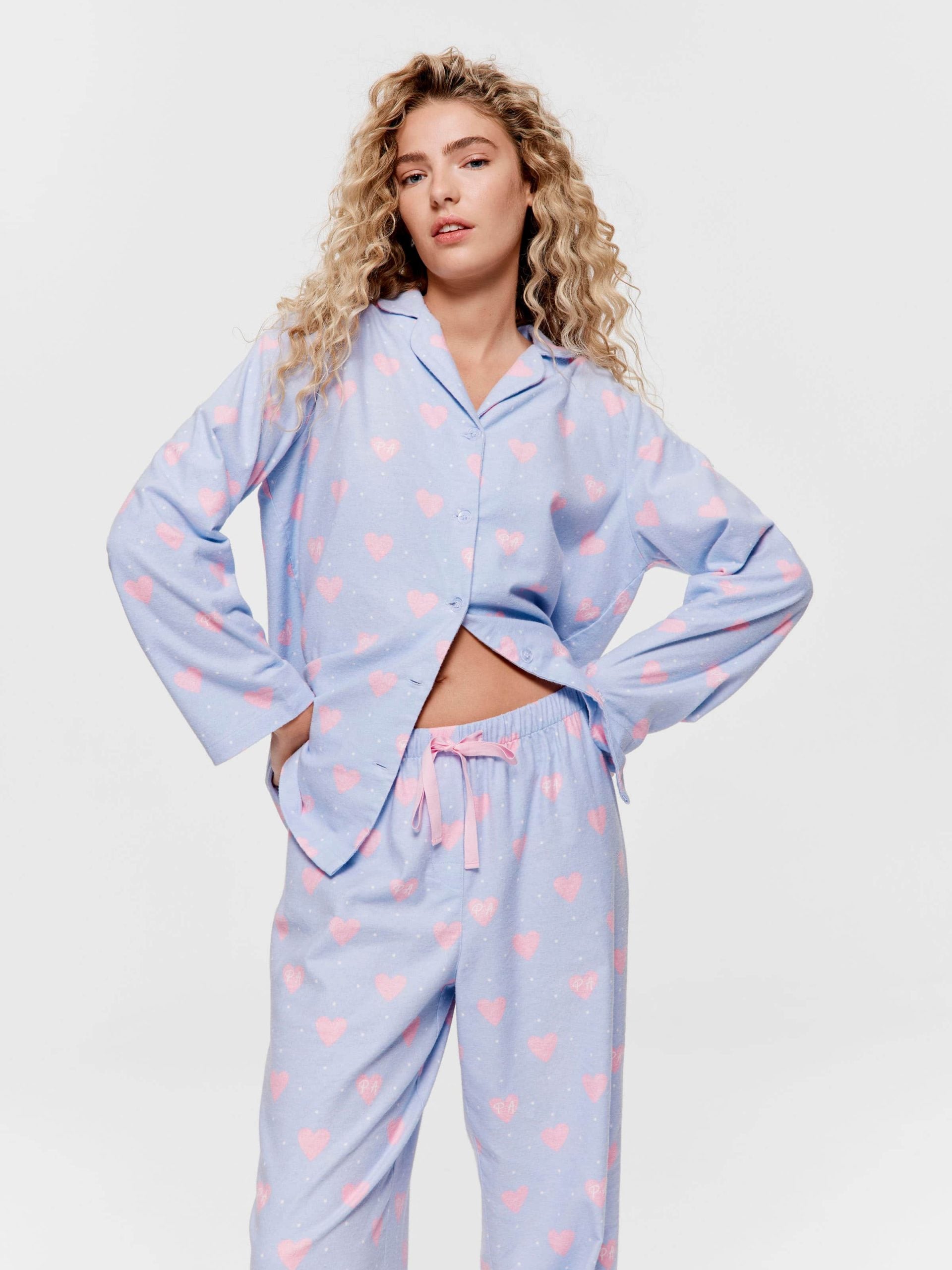 Heart Classic Flannelette Pj Set multi image 2
