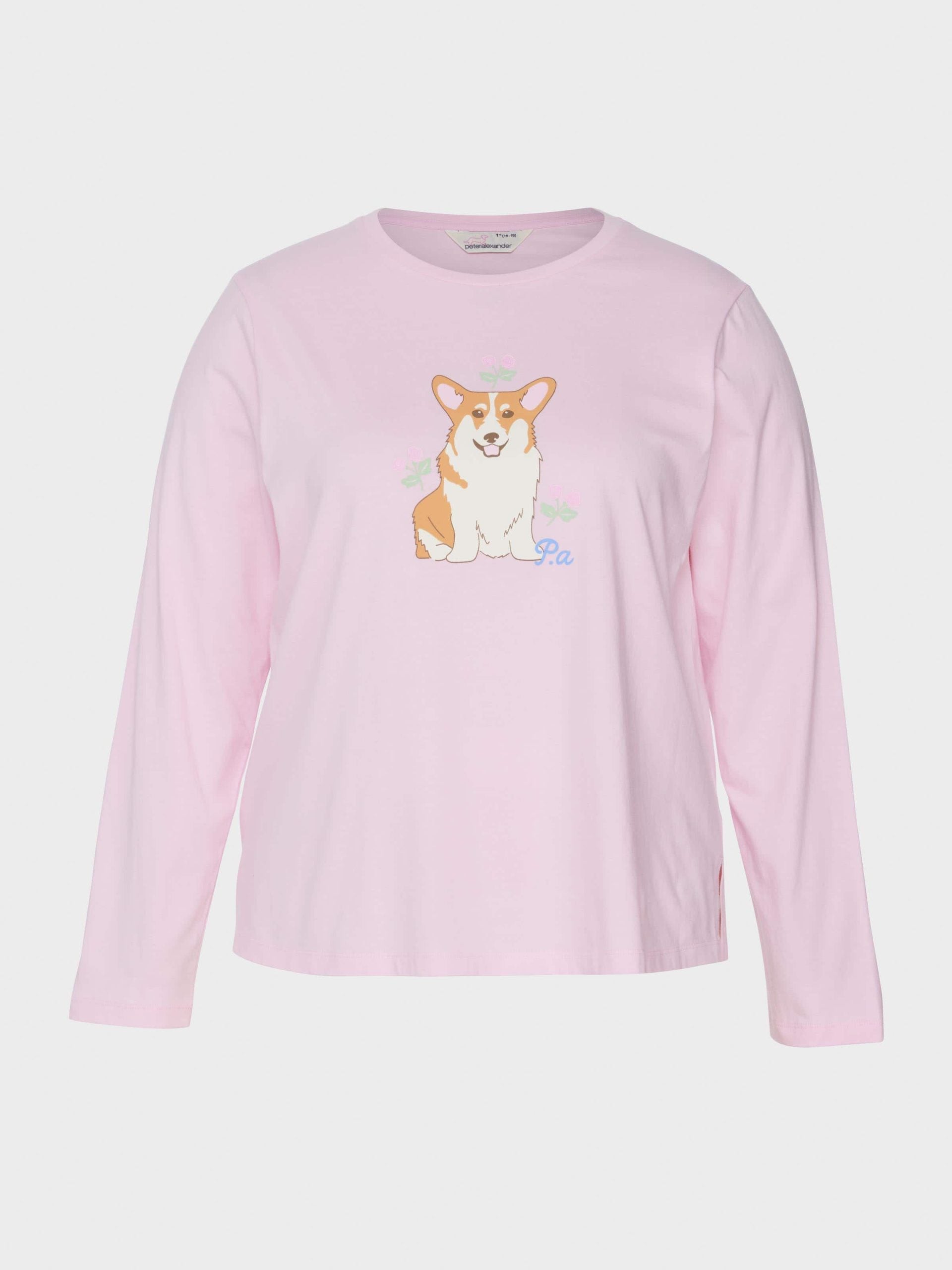 P.A. Plus Corgi Long Sleeve Top Pink image 3