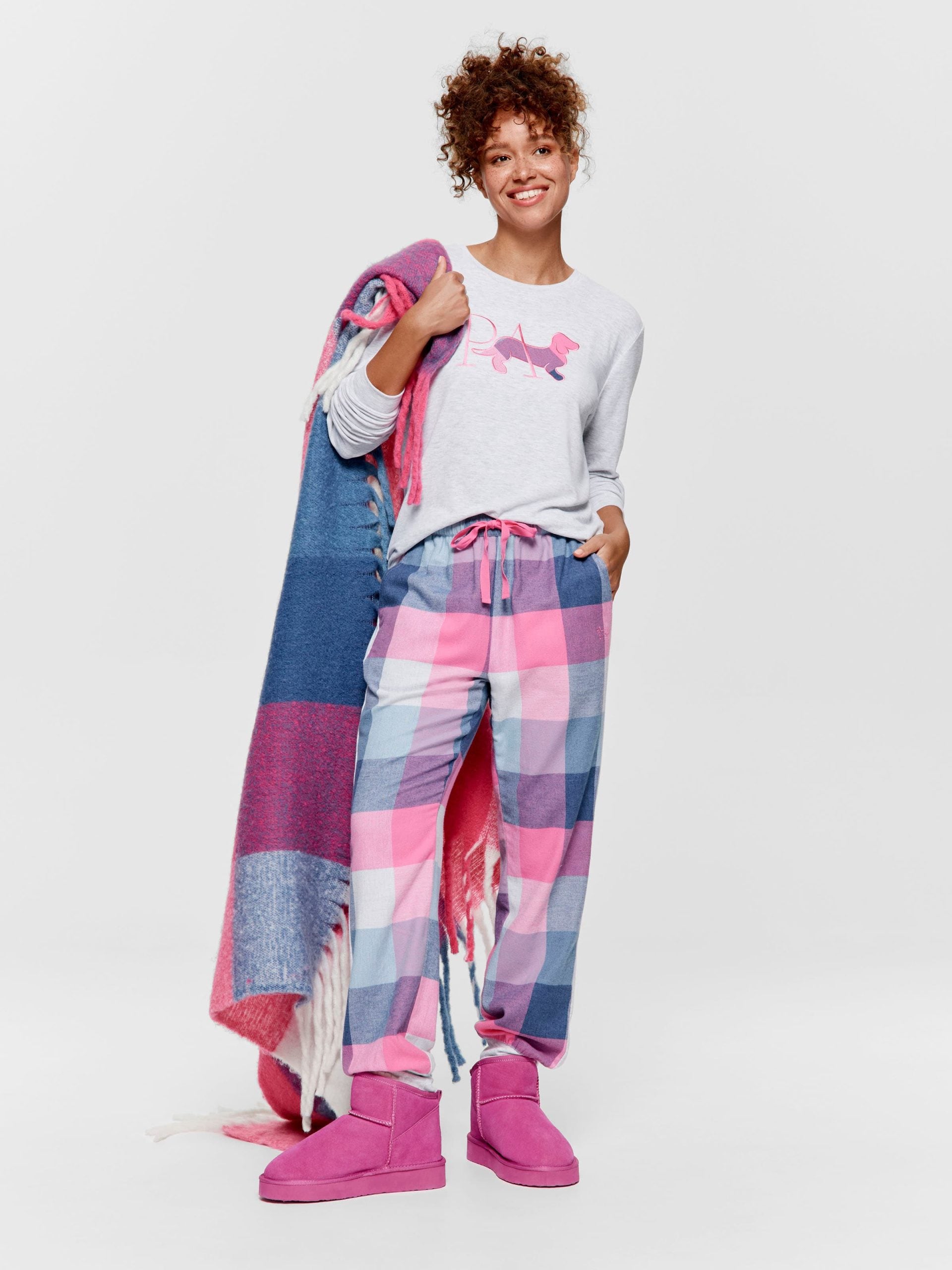Buffalo Check Flannelette Cuff Pj Pant multi image 0