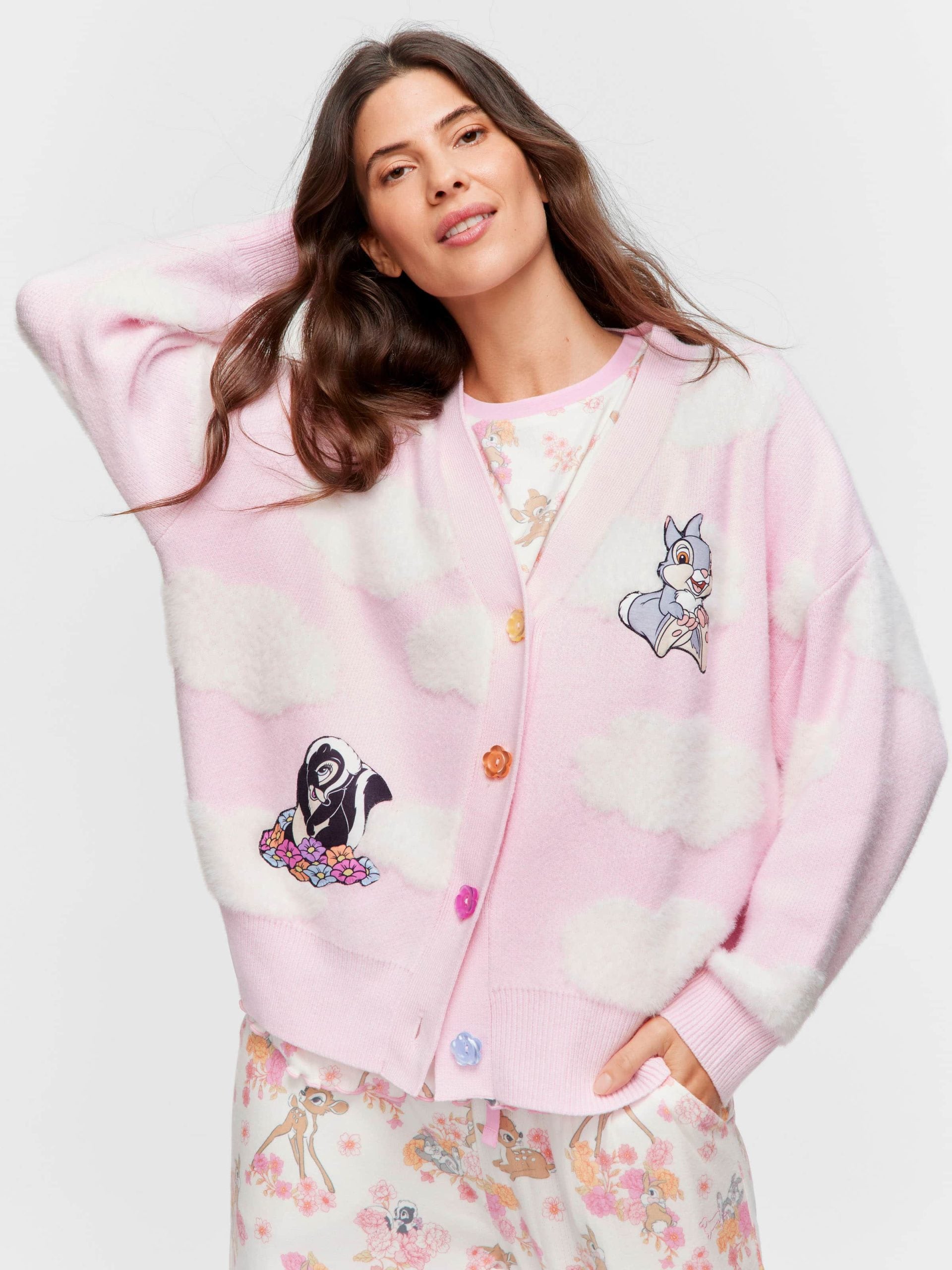Bambi Fluffy Knit Cardi multi image 0