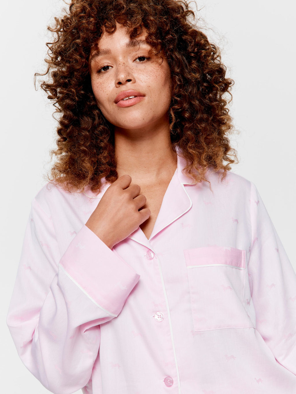 Pretty In Pink Penny Long Pj Set multi image 1