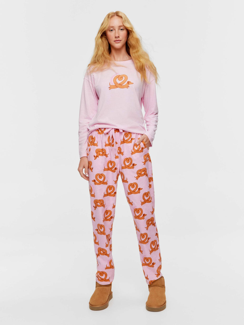 Pretzel Roll Up Flannelette Pj Pant multi image 0